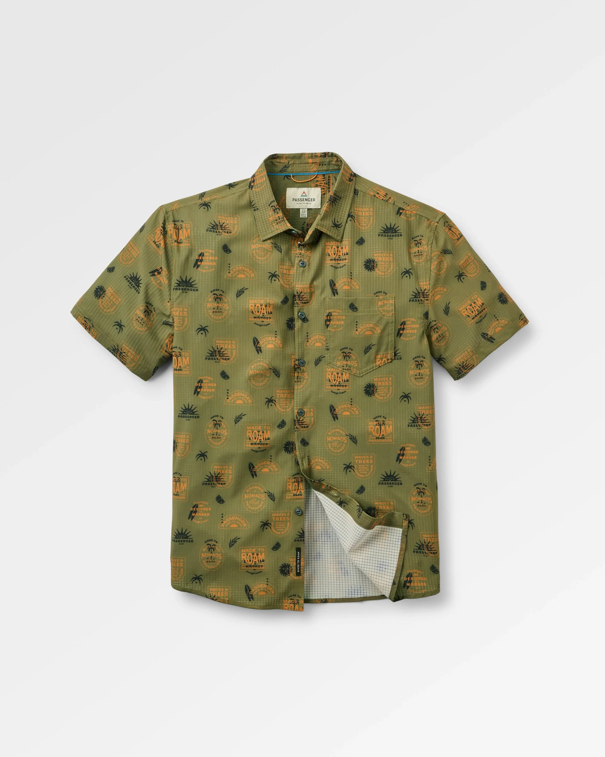 365 Active Shirt - Badge Khaki - Image 2
