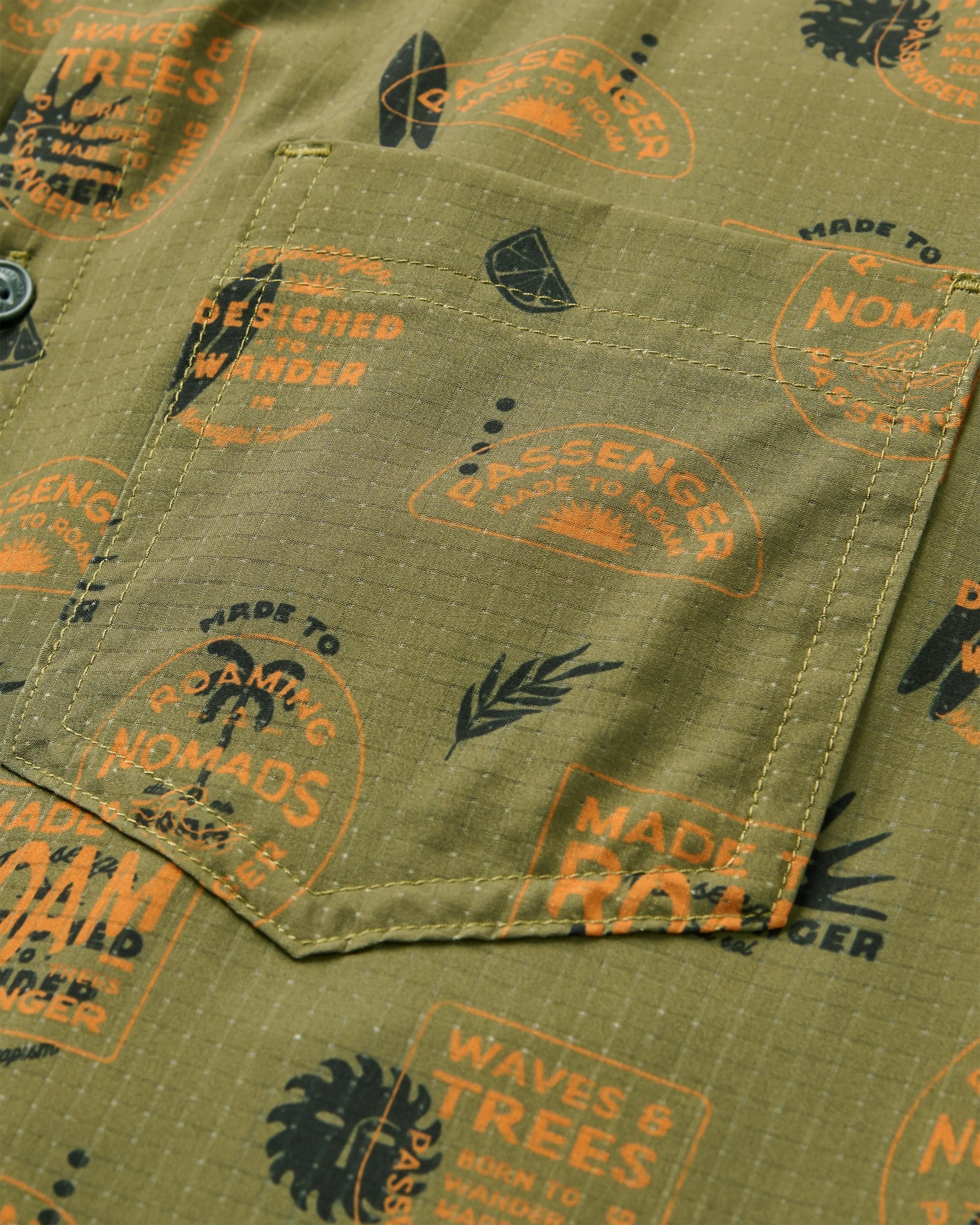 365 Active Shirt - Badge Khaki - Image 4