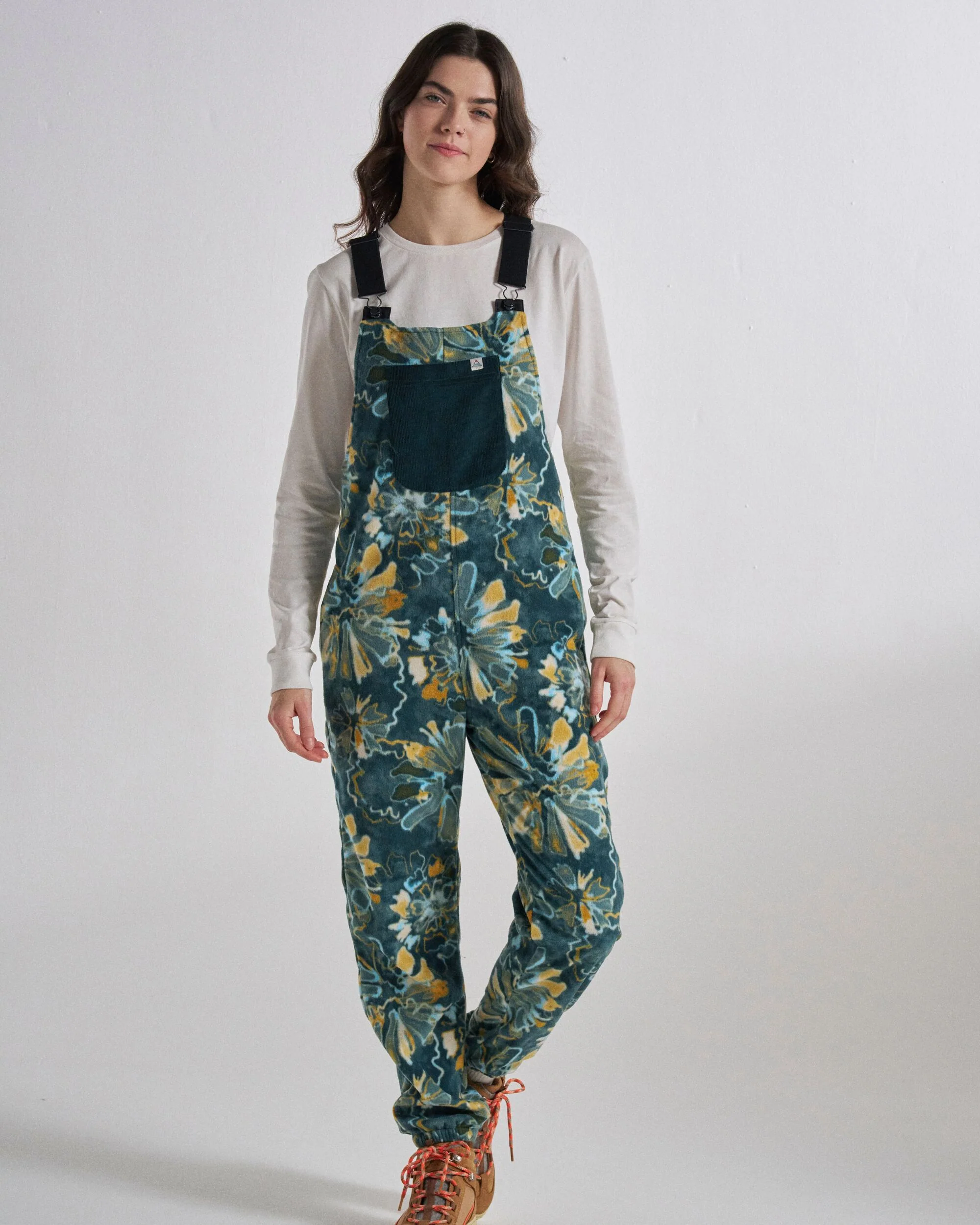 Ace Polar Fleece Dungarees - Frost Dark Fern