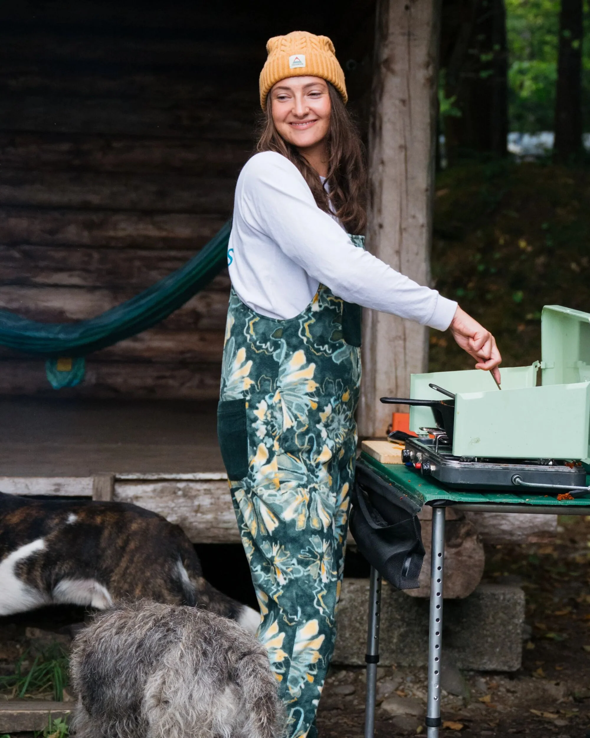 Ace Polar Fleece Dungarees - Frost Dark Fern - Image 3