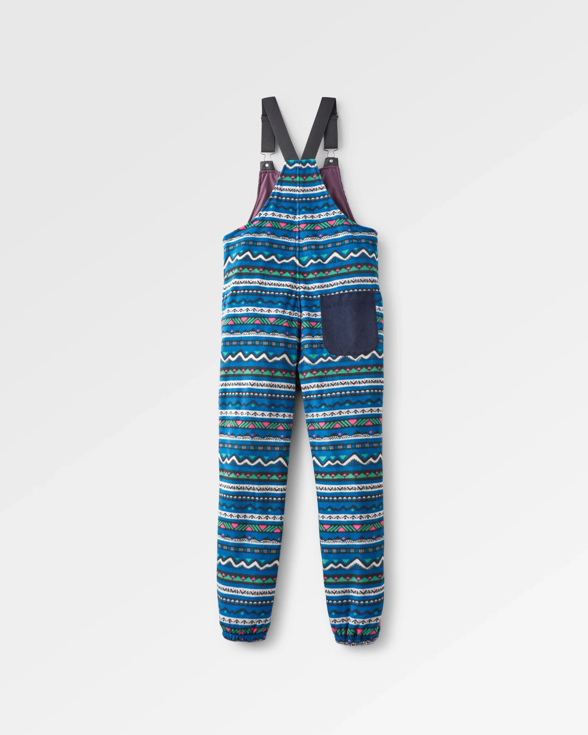 Ace Polar Fleece Dungarees - Mountain Geo Tidal Blue - Image 7