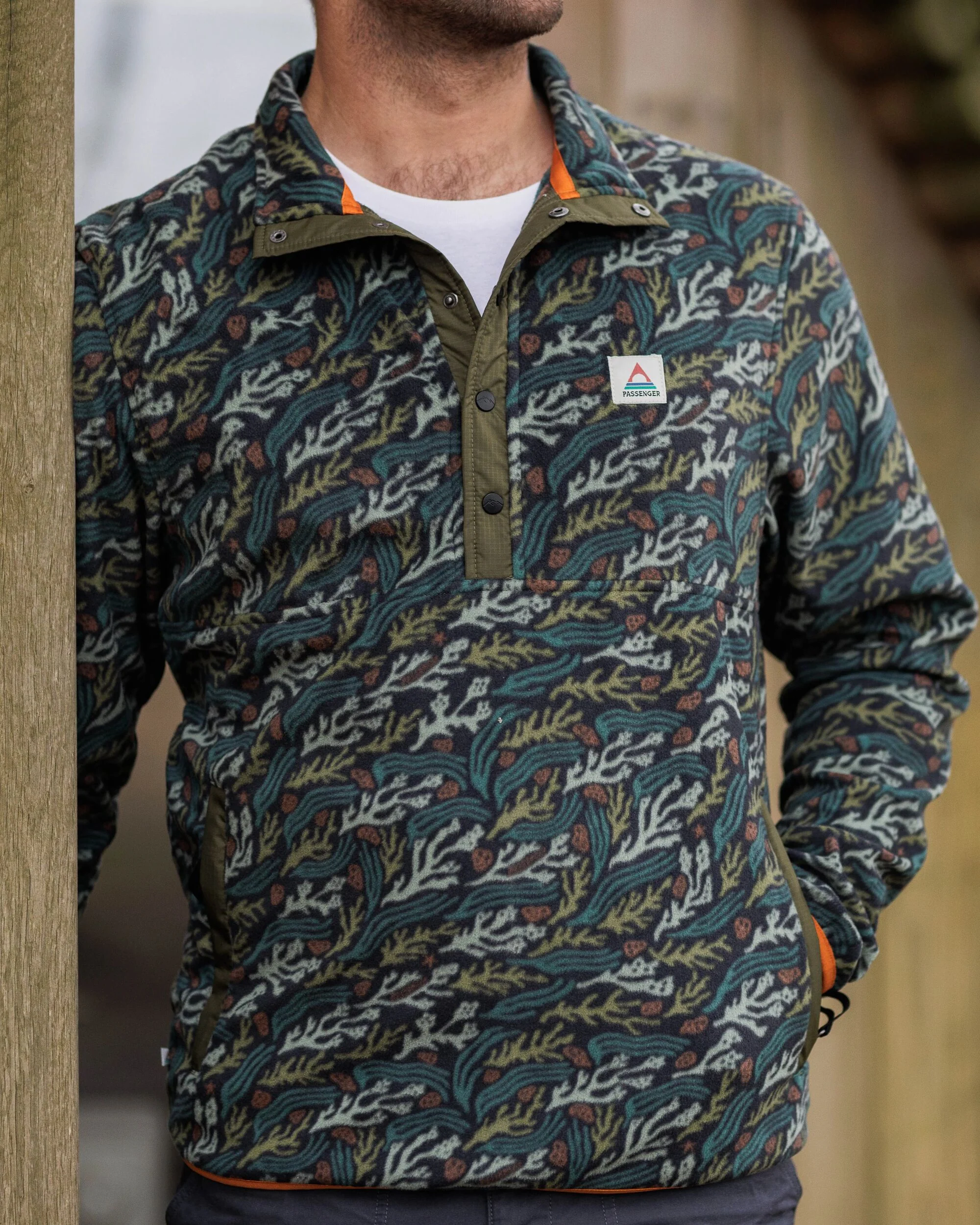 Adrift Polar Fleece - Ocean Current Black