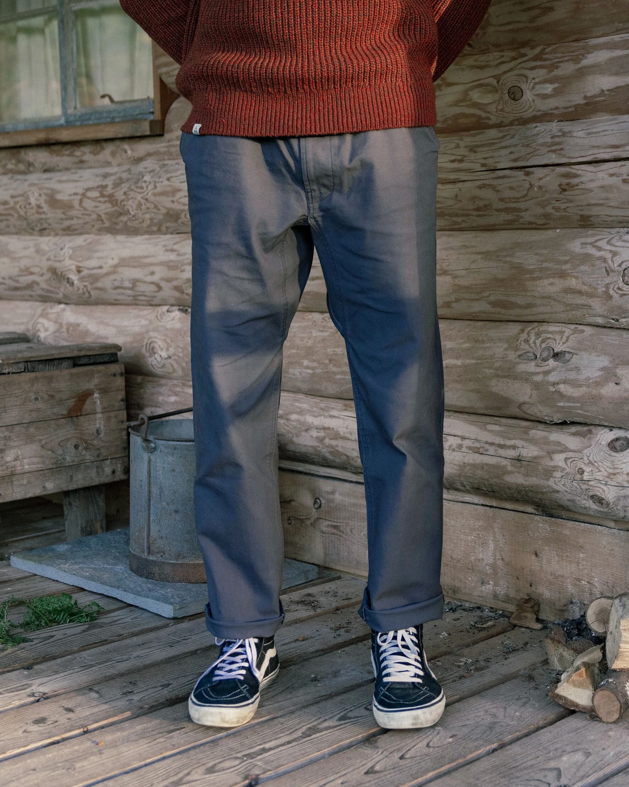Adventurer Organic Canvas Trouser - Charcoal - Image 3