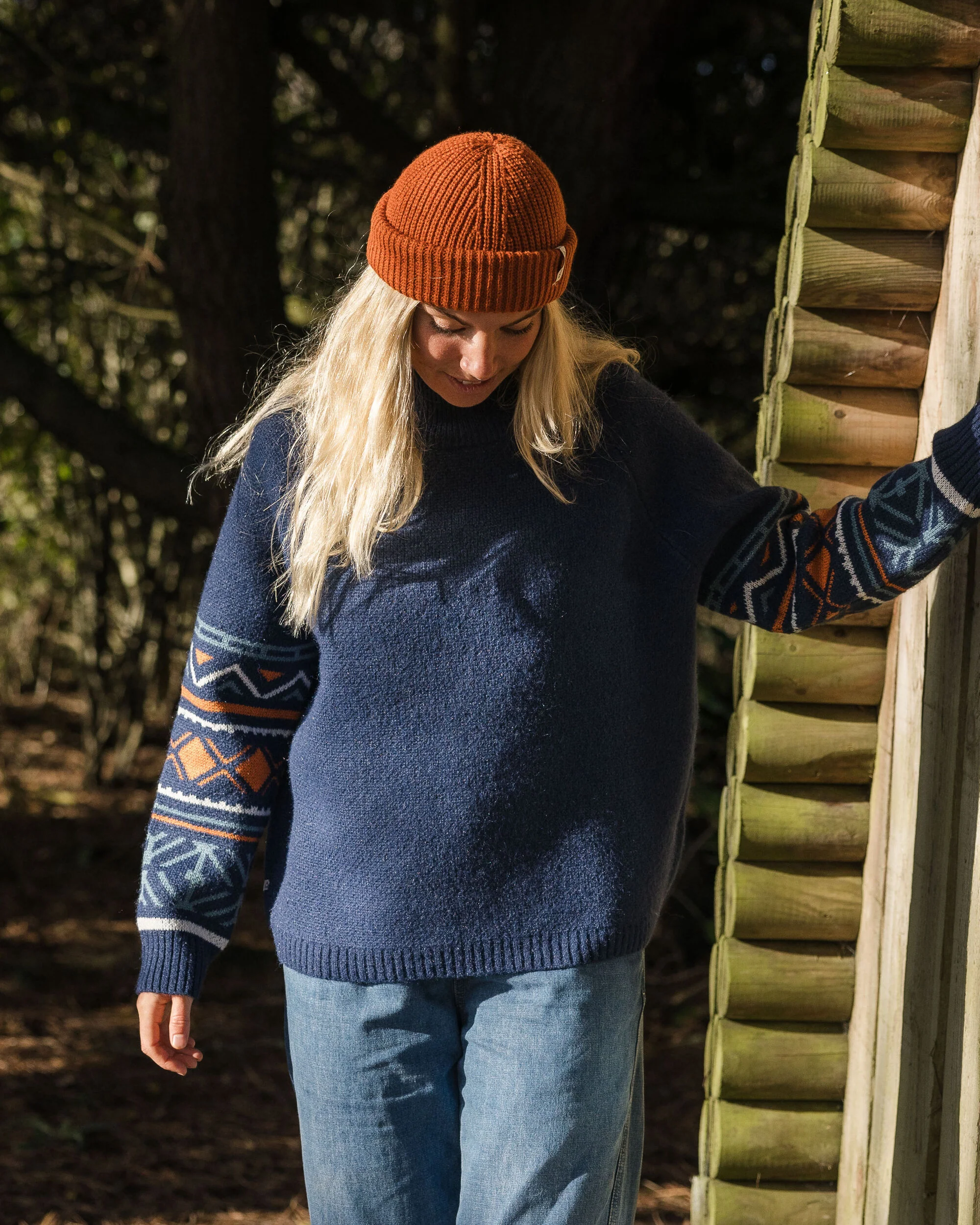 Ambiance Knitted Jumper - Homespun Stripe Navy