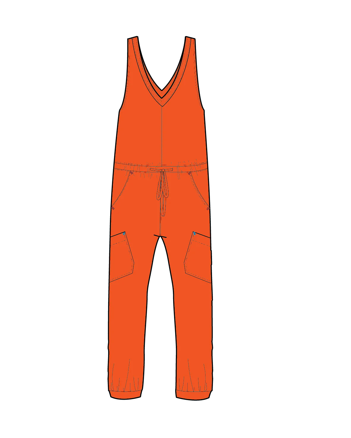 Aria Jumpsuit - Ember Orange - Image 12