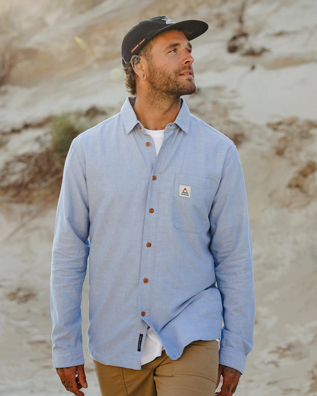 Arica Organic Shirt - Chambray - Image 6