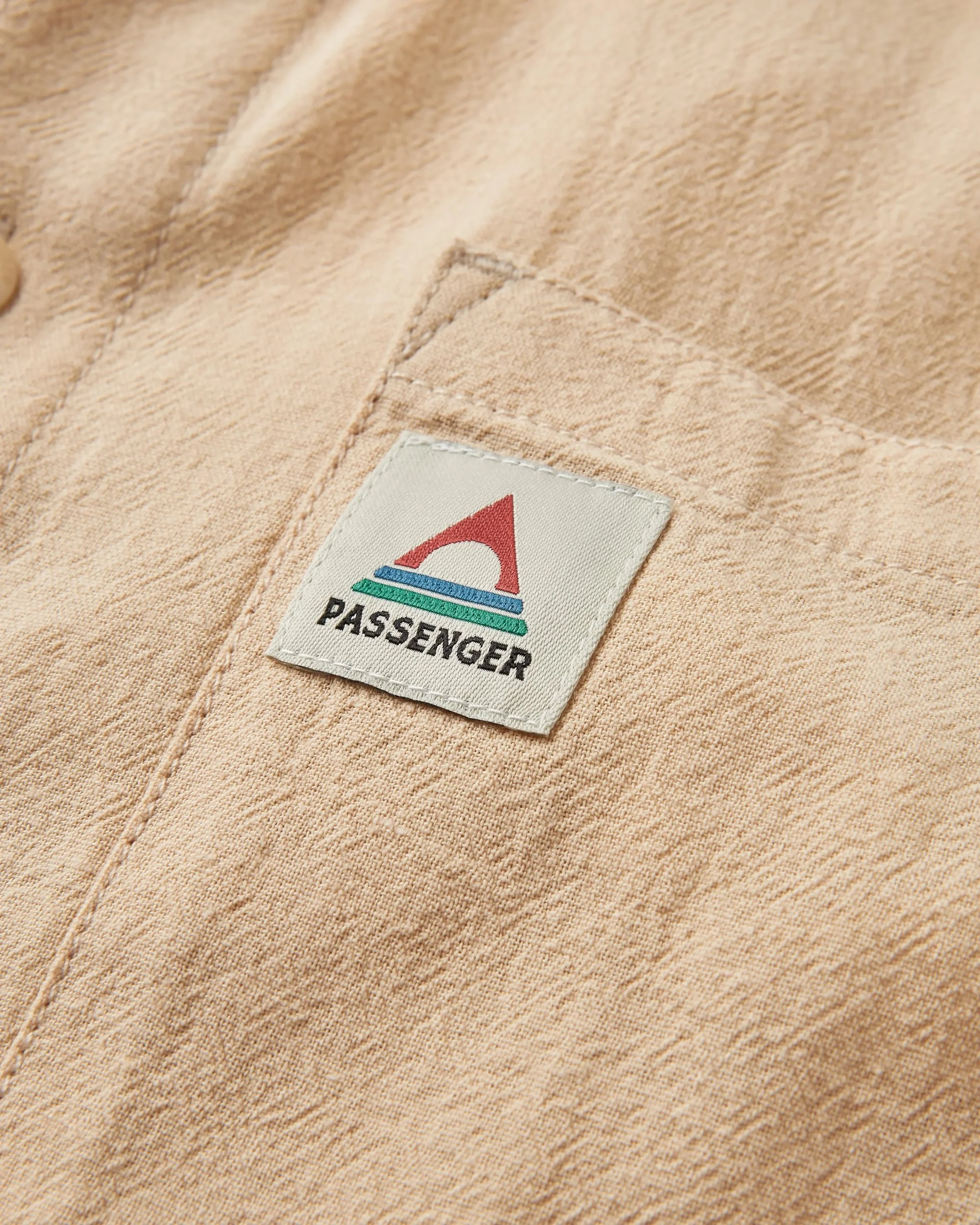 Arica Textured Organic Cotton Shirt - Stone - Image 2