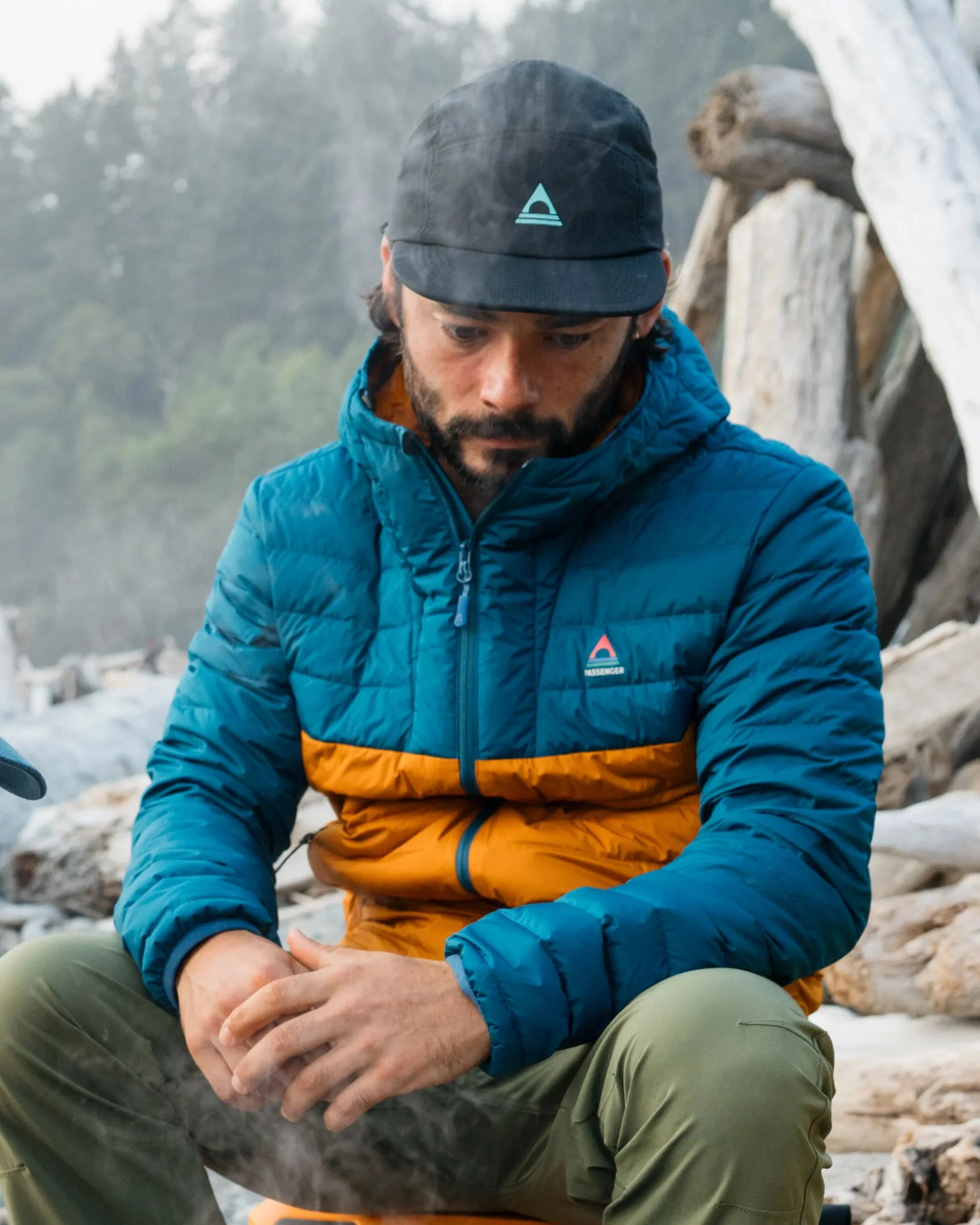 Ashland Down Jacket - Retro Orange/Tidal Blue - Image 5