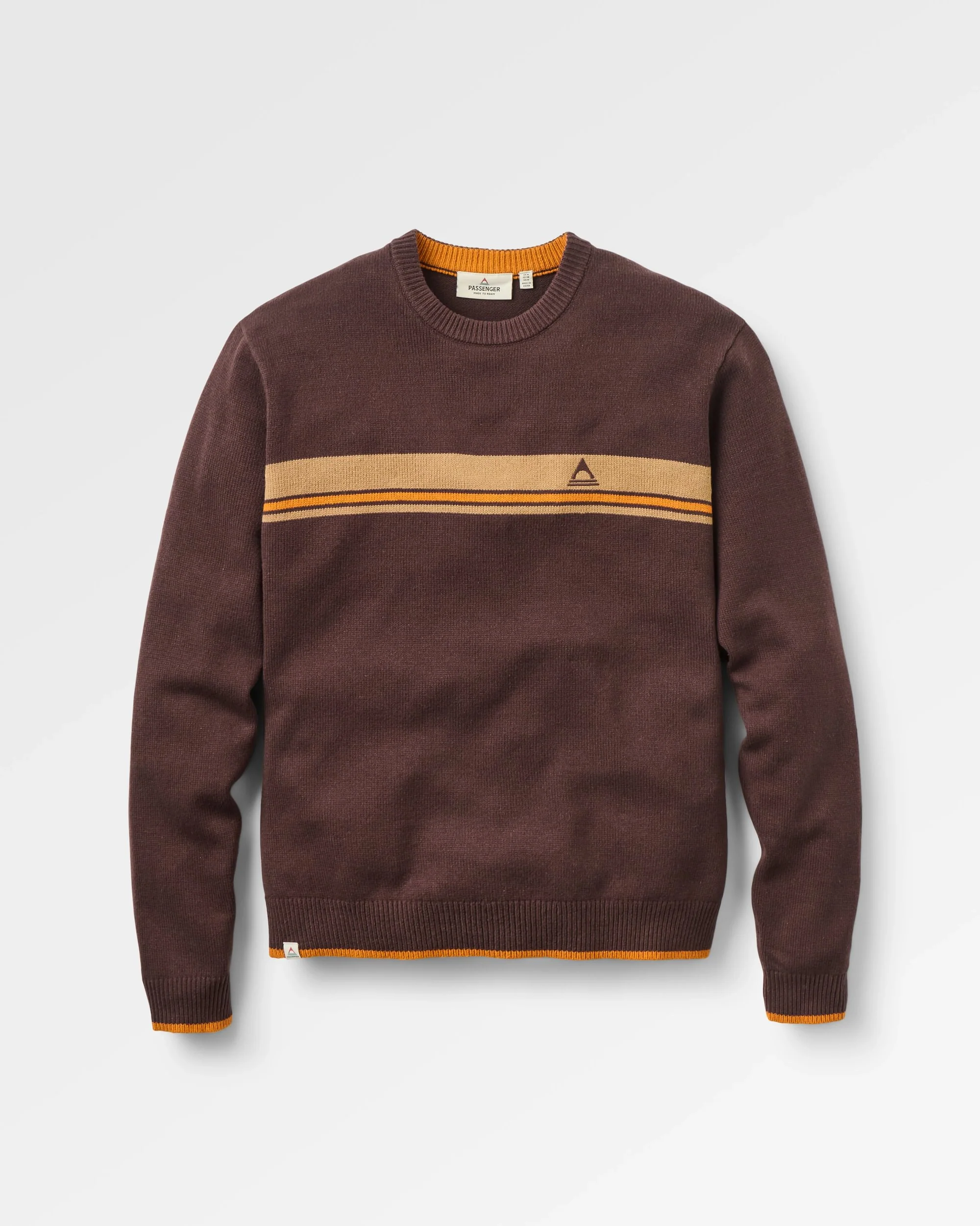 Aspen Stripe Knitted Jumper - Espresso