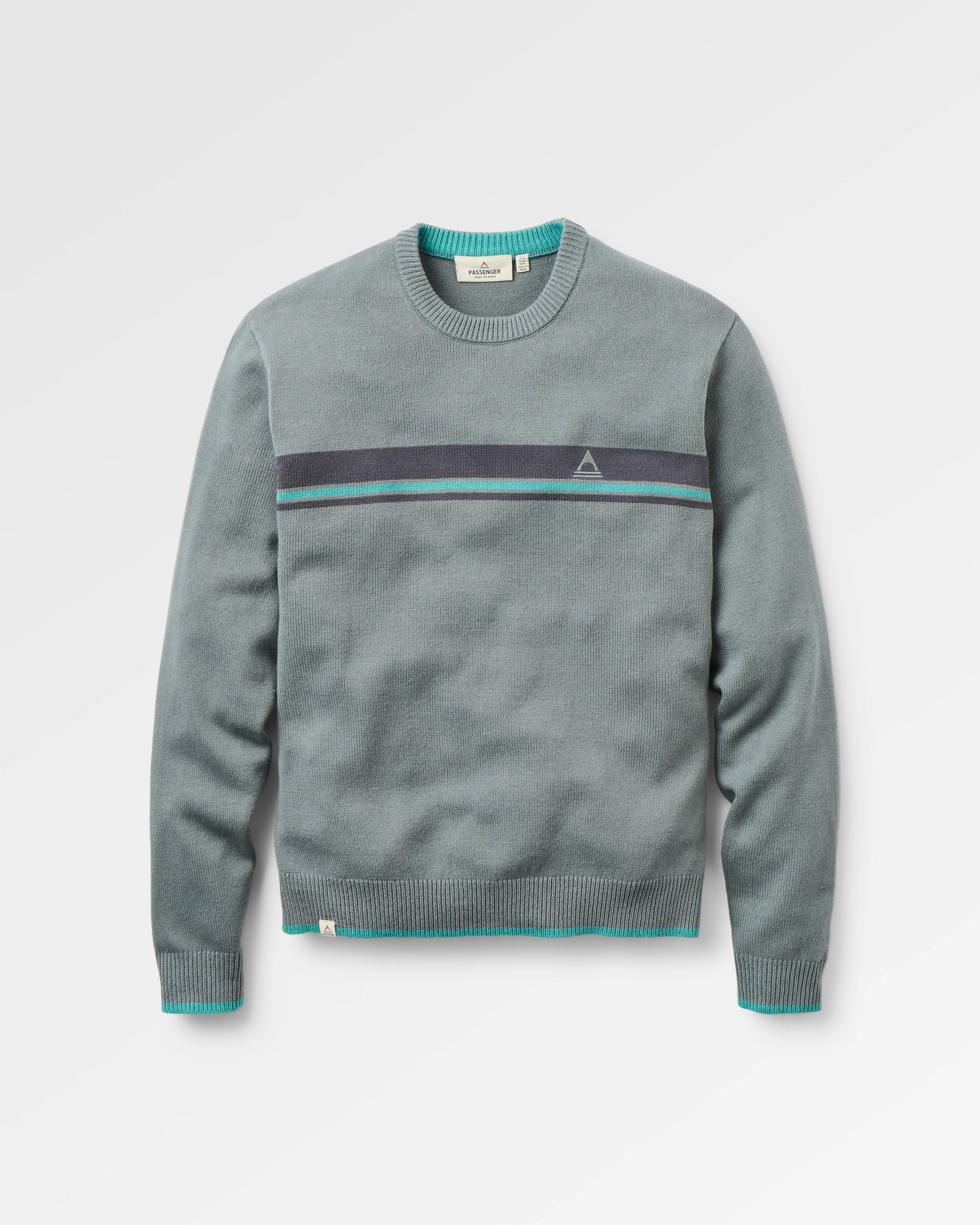 Aspen Stripe Knitted Jumper - Storm Grey