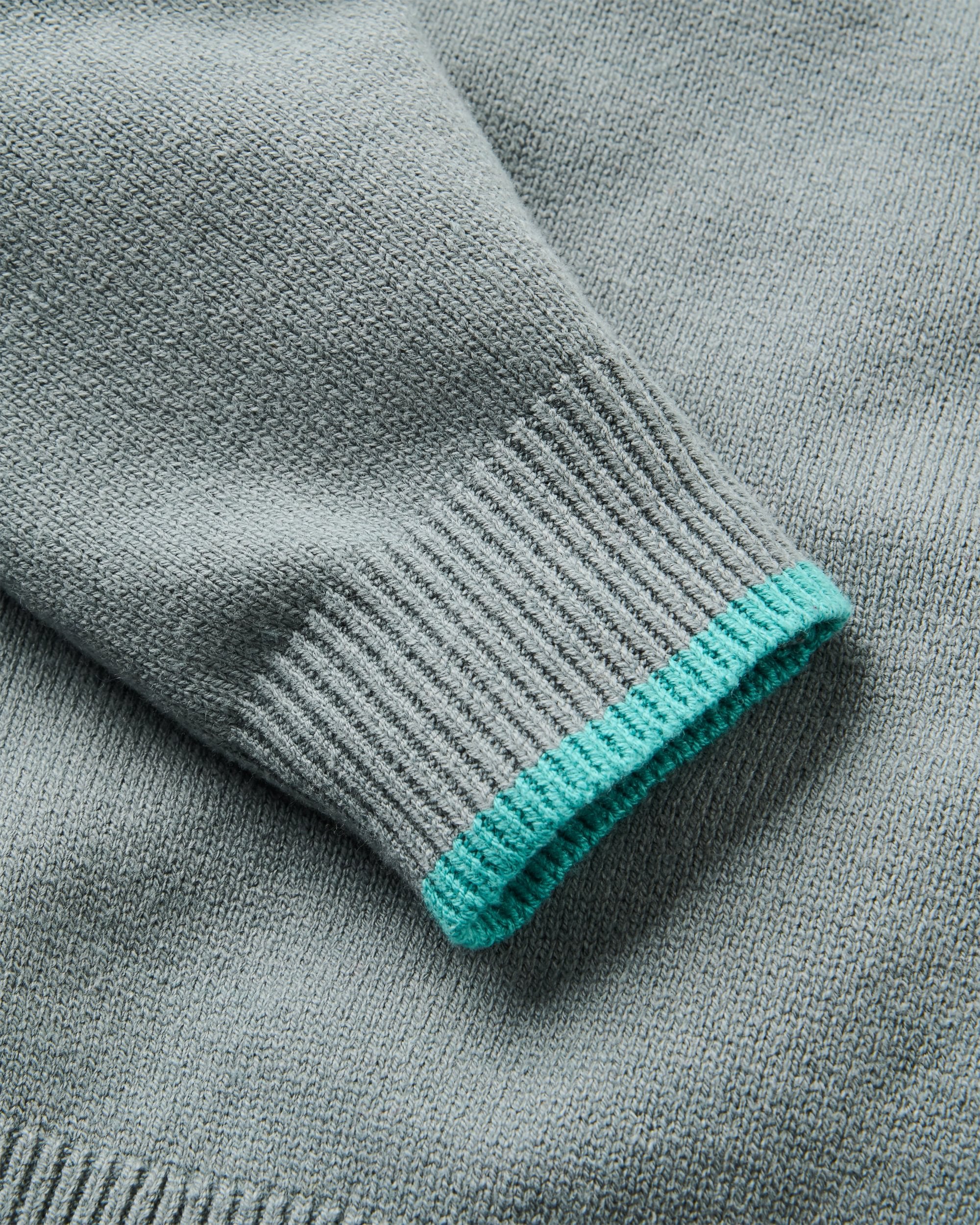 Aspen Stripe Knitted Jumper - Storm Grey - Image 5