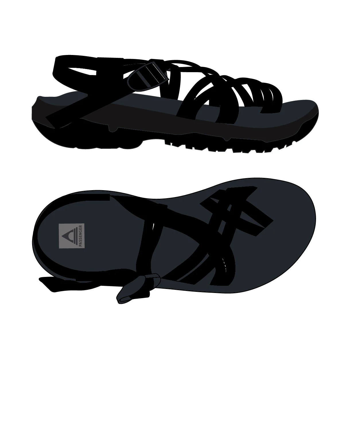 Atlas Roam Sandal - Black - Image 11