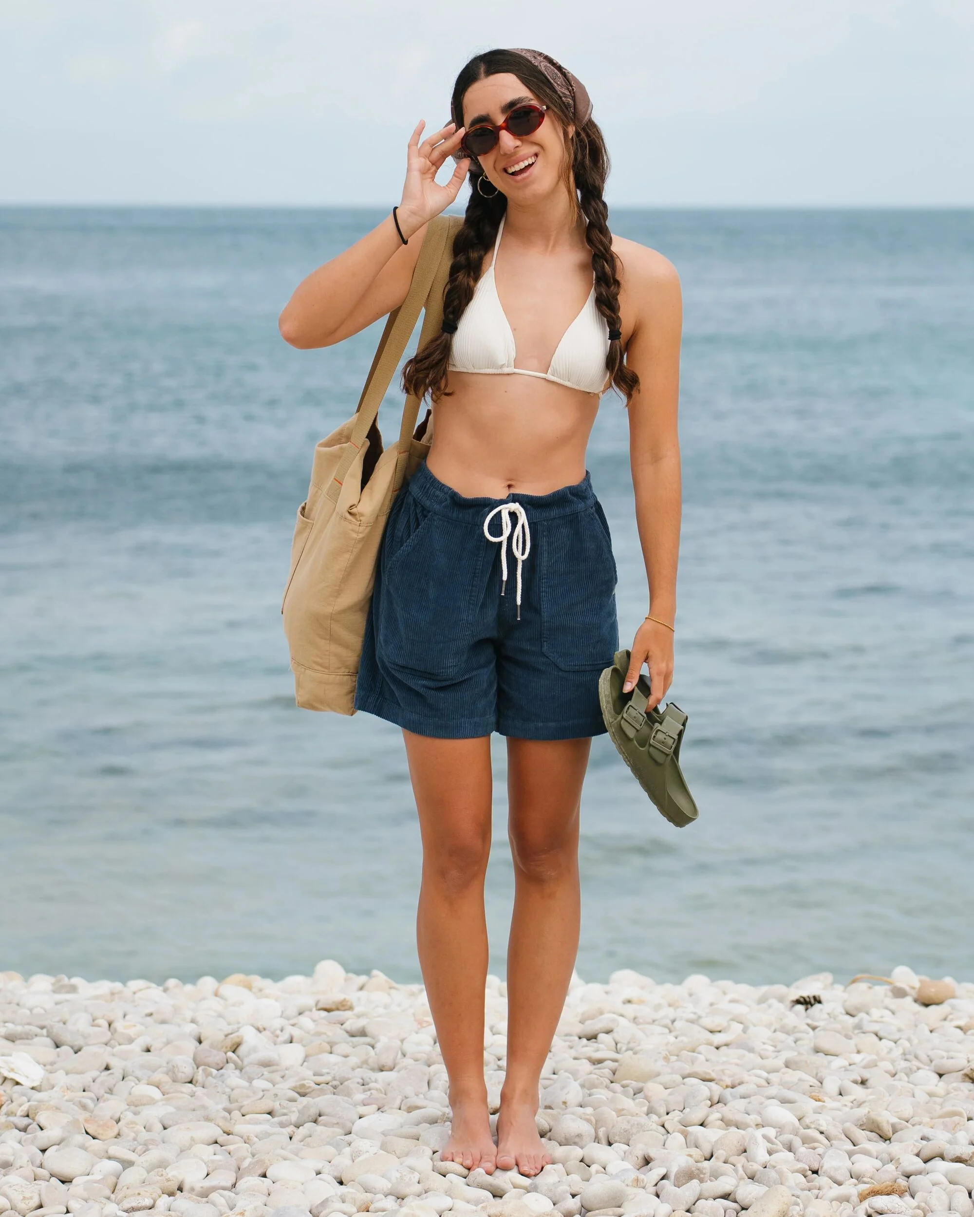Avian Organic Cord Short - Dark Denim - Image 3