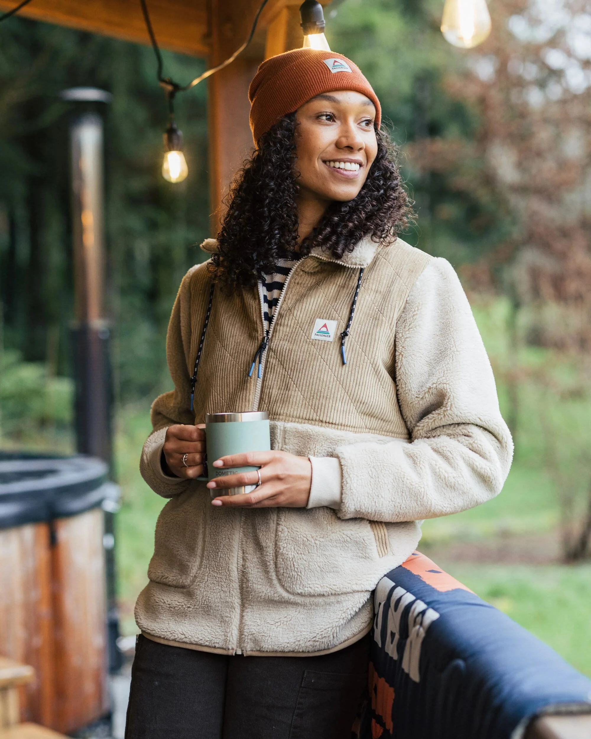 Awaken Deep-Pile Sherpa Fleece - Feather/Biscuit - Image 3