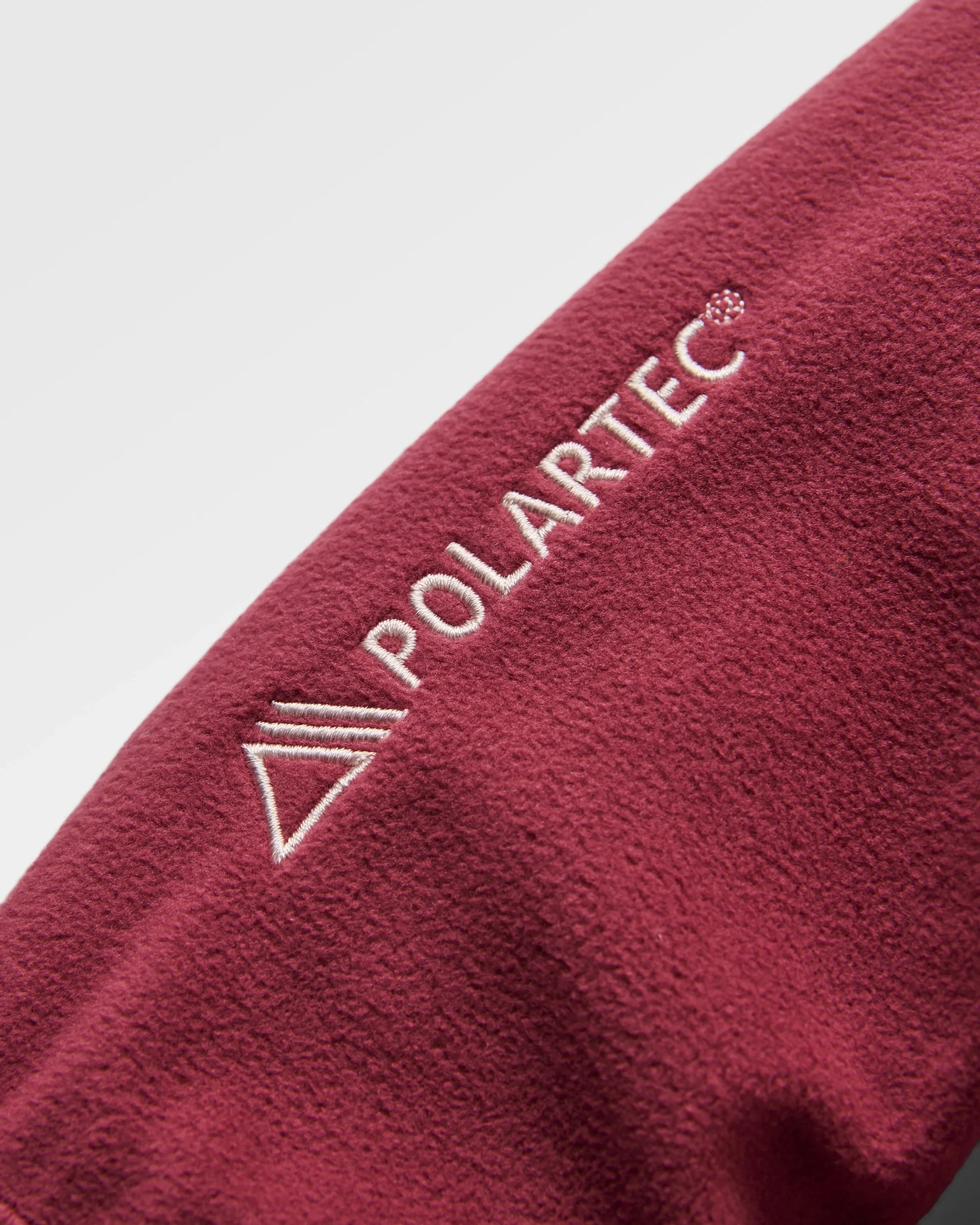 Ayla Micro Polartec® Crew Fleece - Maroon - Image 6