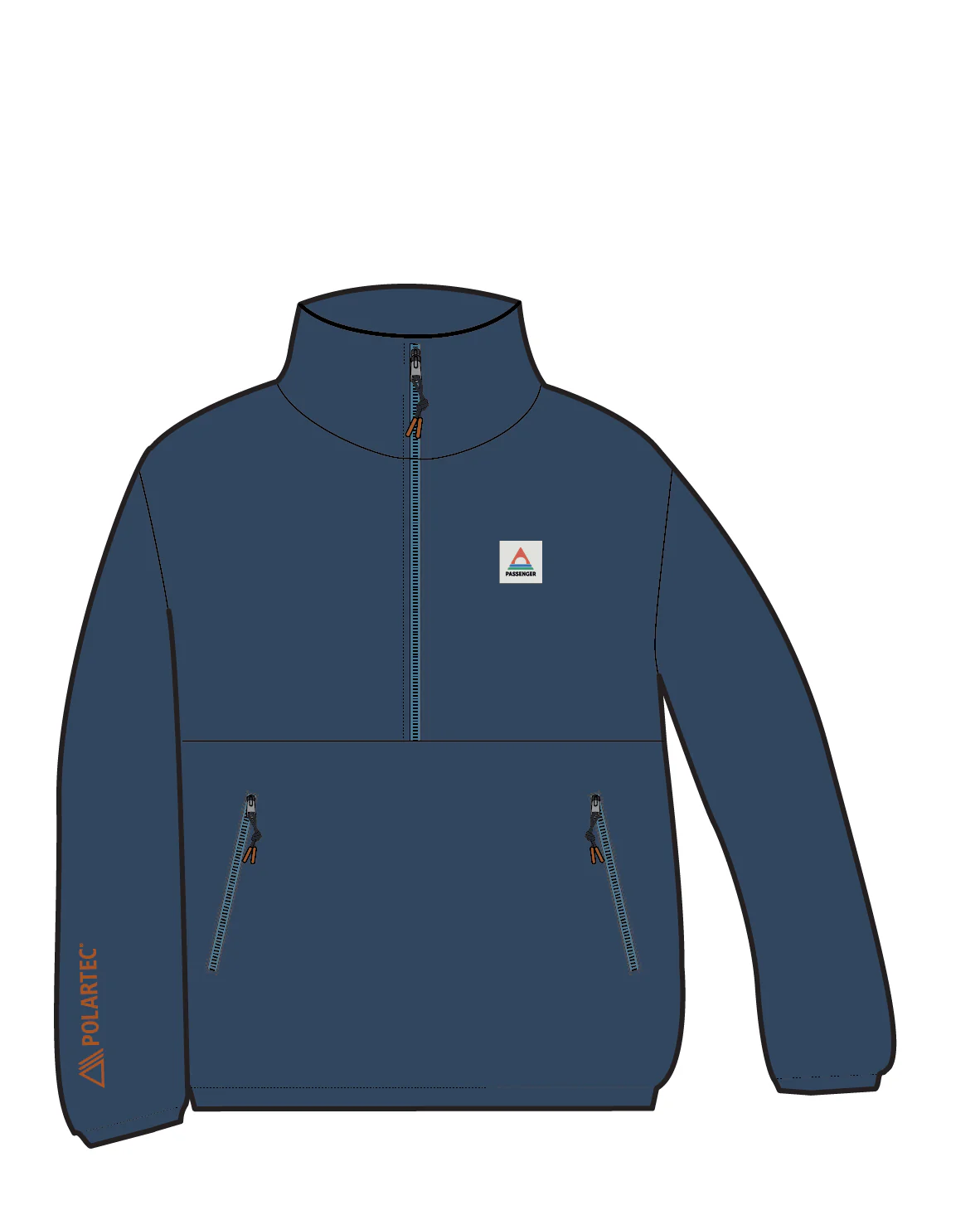 Ayla Micro Polartec® Fleece - Dark Denim - Image 8
