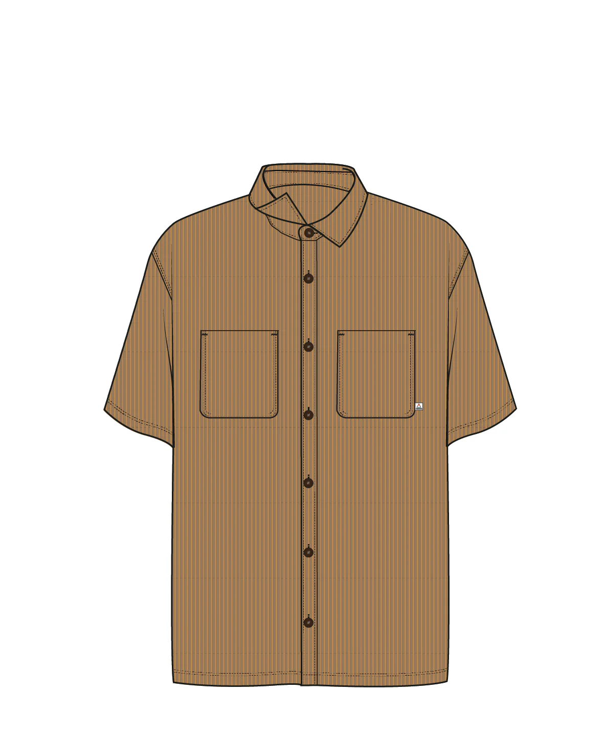 Backcountry Short Sleeve Cord Shirt - Spruce Yellow - Image 6
