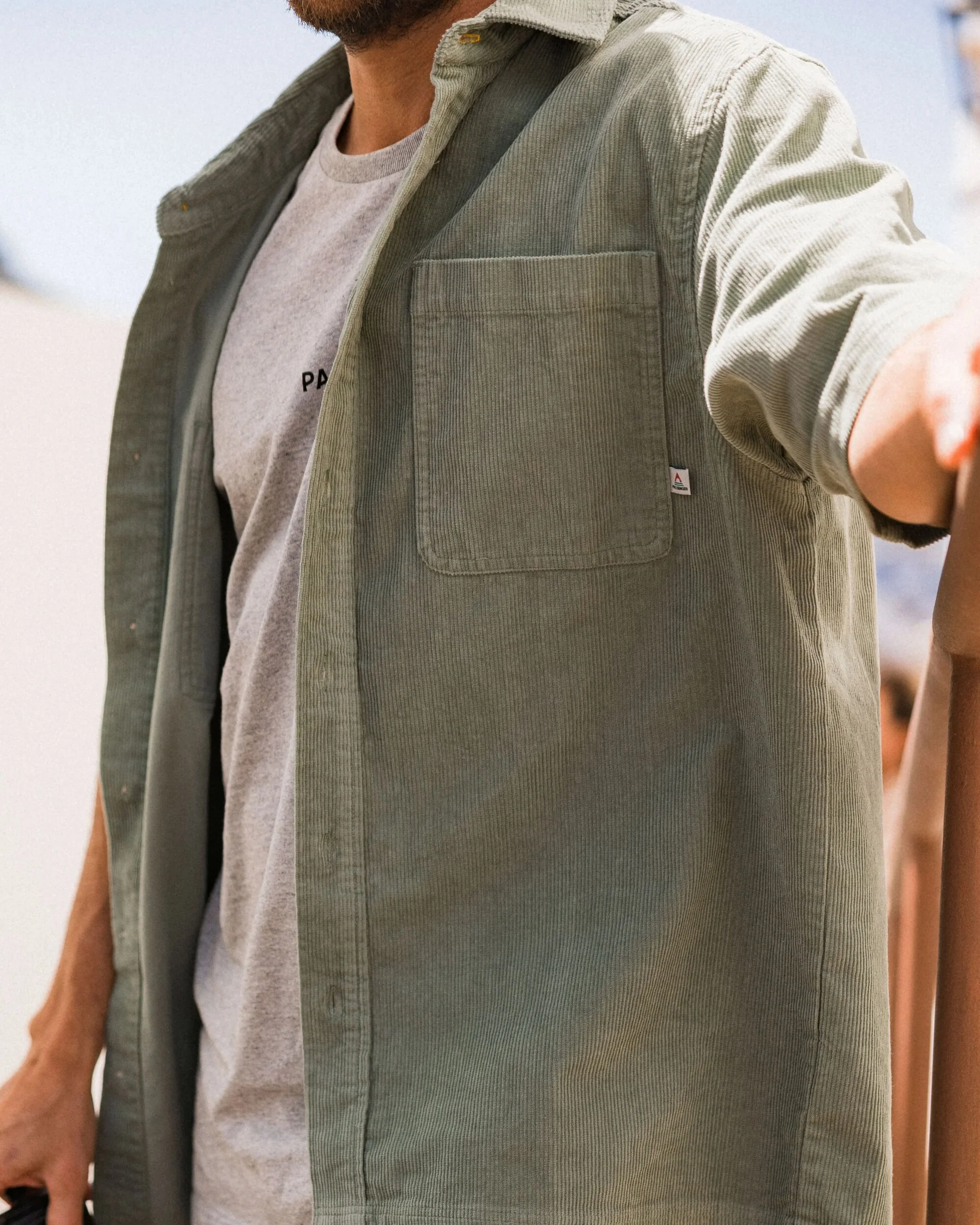 Backcountry Short Sleeve Cord Shirt - Pistachio - Image 3