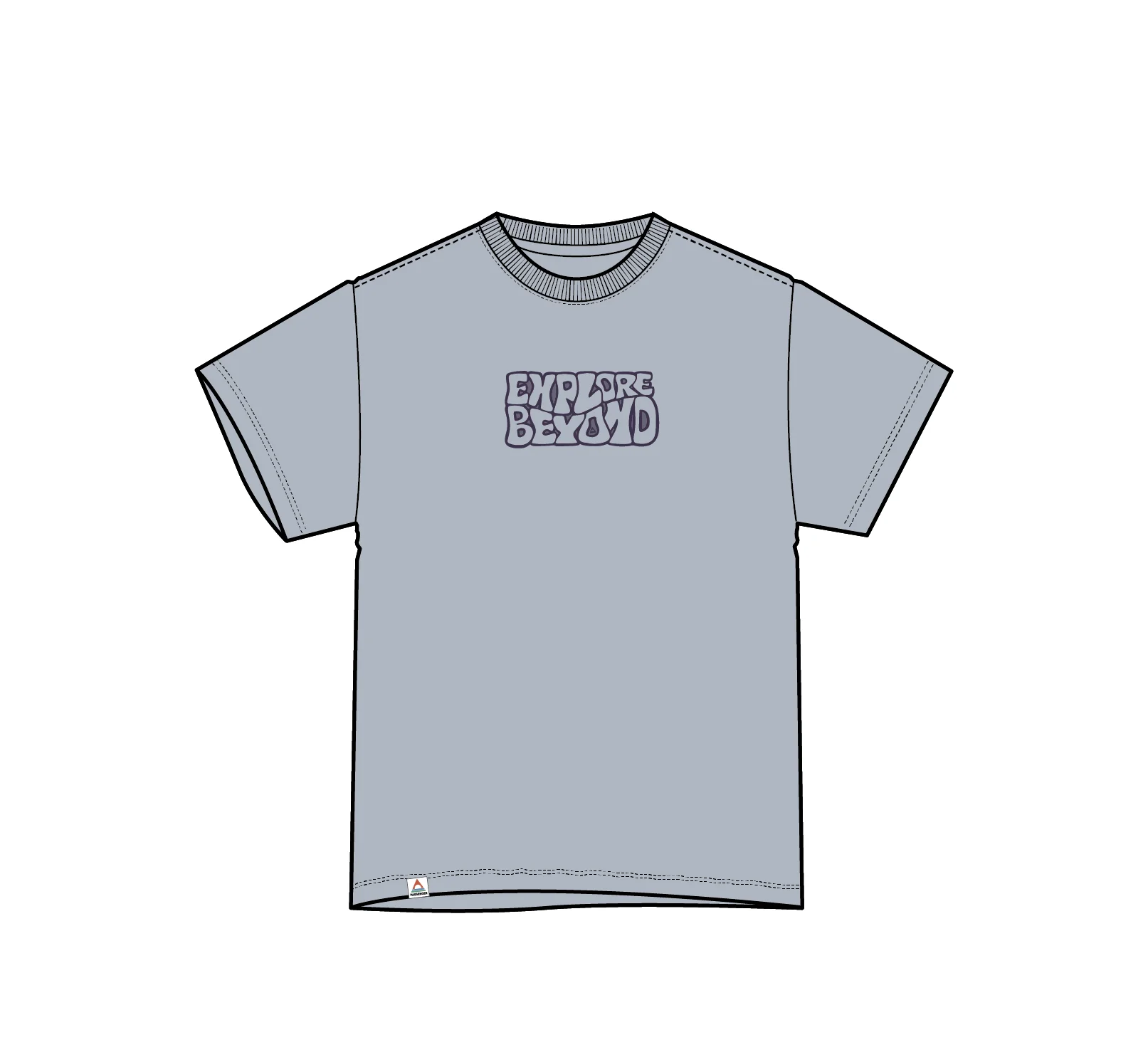 Beyond Relaxed Fit T-Shirt - Grey Blue - Image 7
