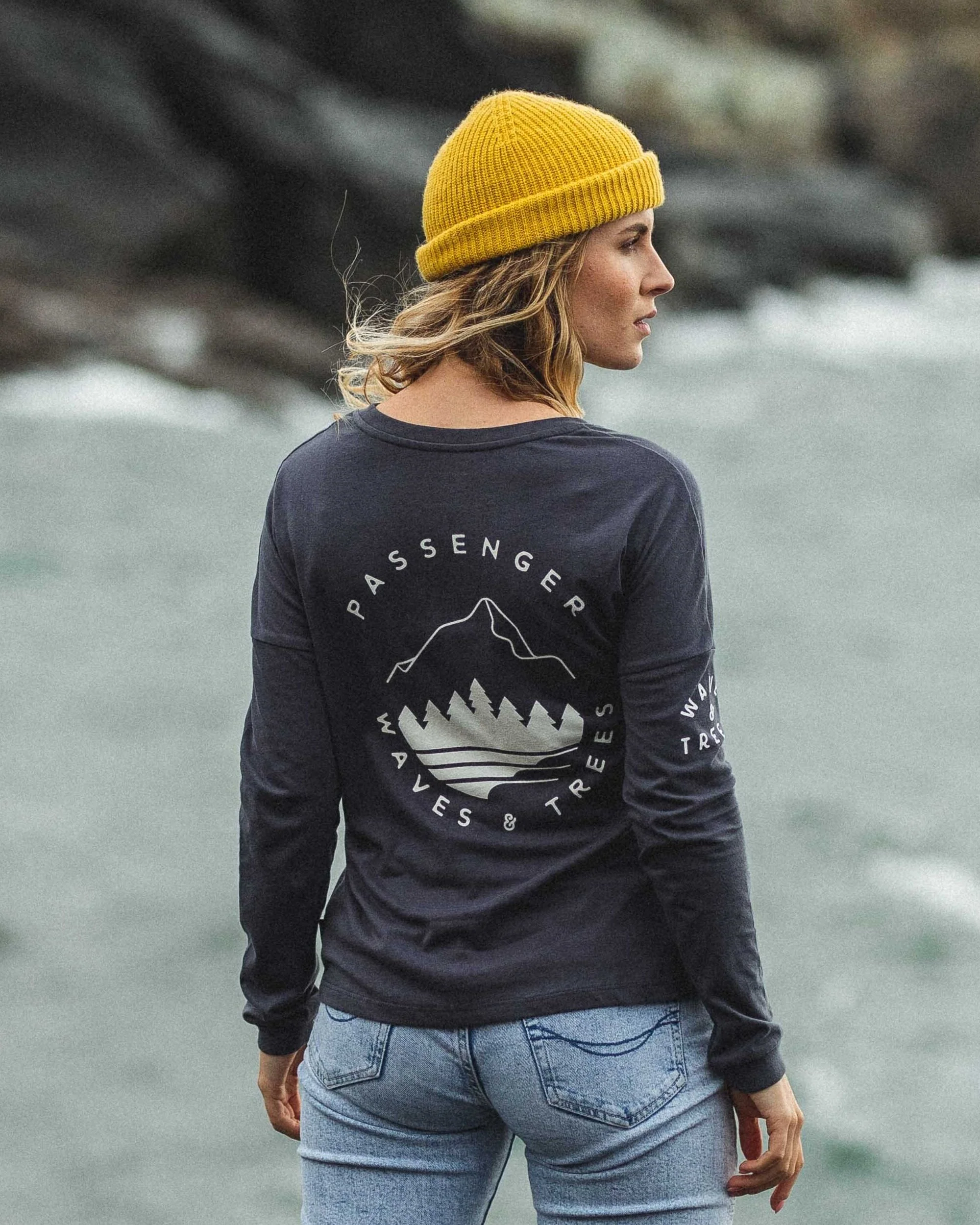 Big Leaf LS T-Shirt - Faded Black - Image 5