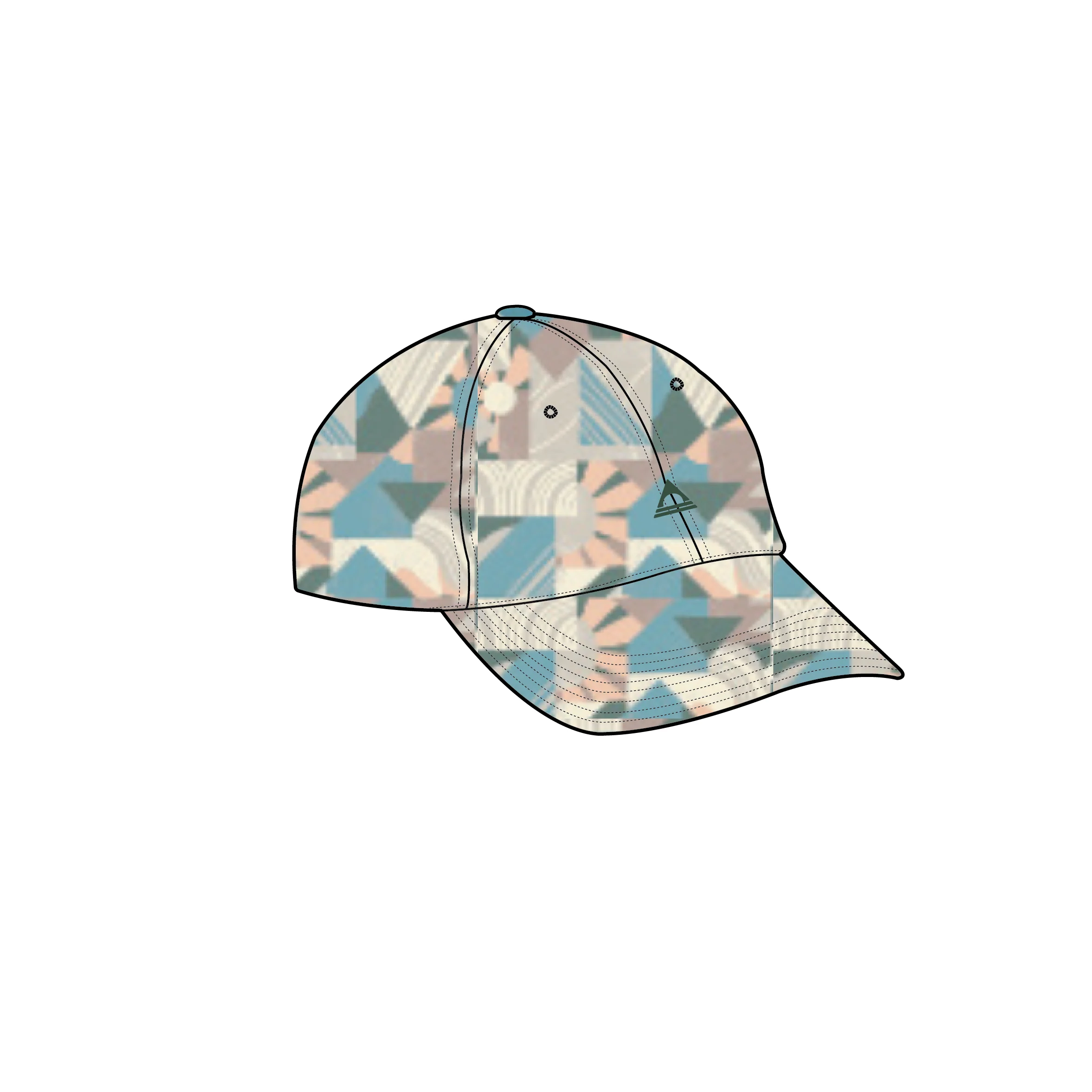 Birdie 6 Panel Cap - Sun Patch Simply Taupe - Image 6