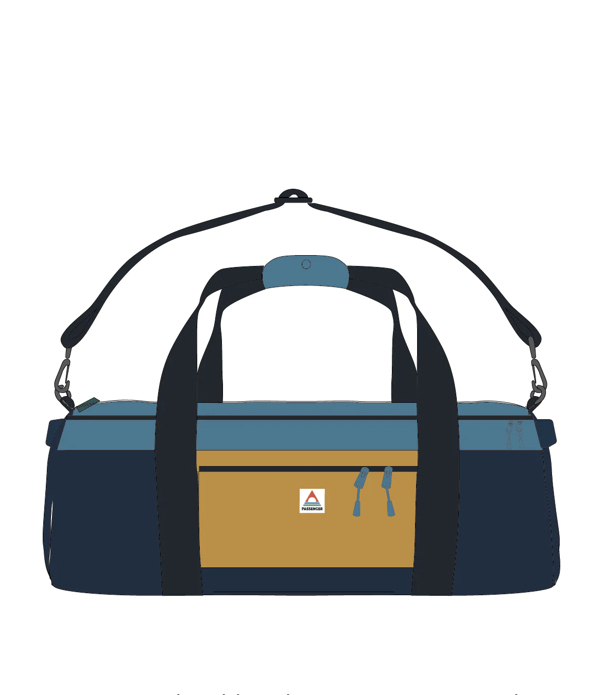 Boondocker 30L Duffel - Honey/Dark Denim/Rich Navy - Image 11