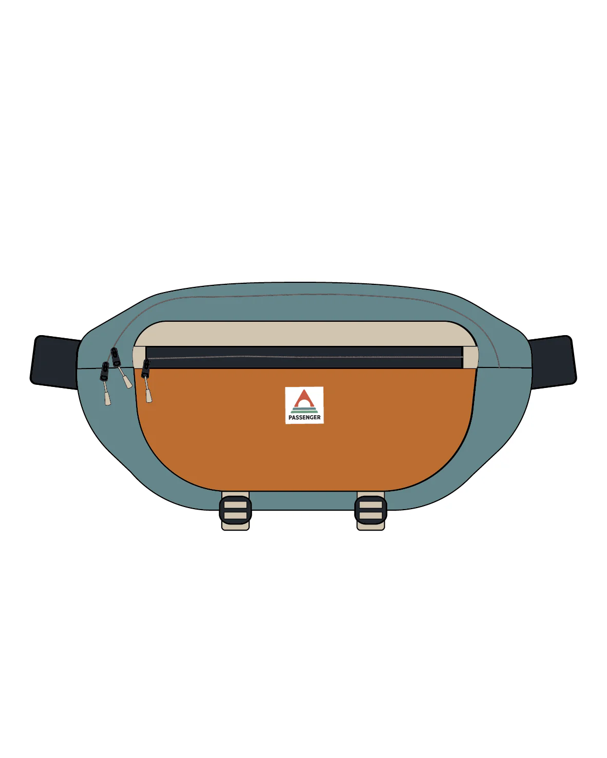 Boondocker Hip Pack - Arctic/Retro Orange - Image 9
