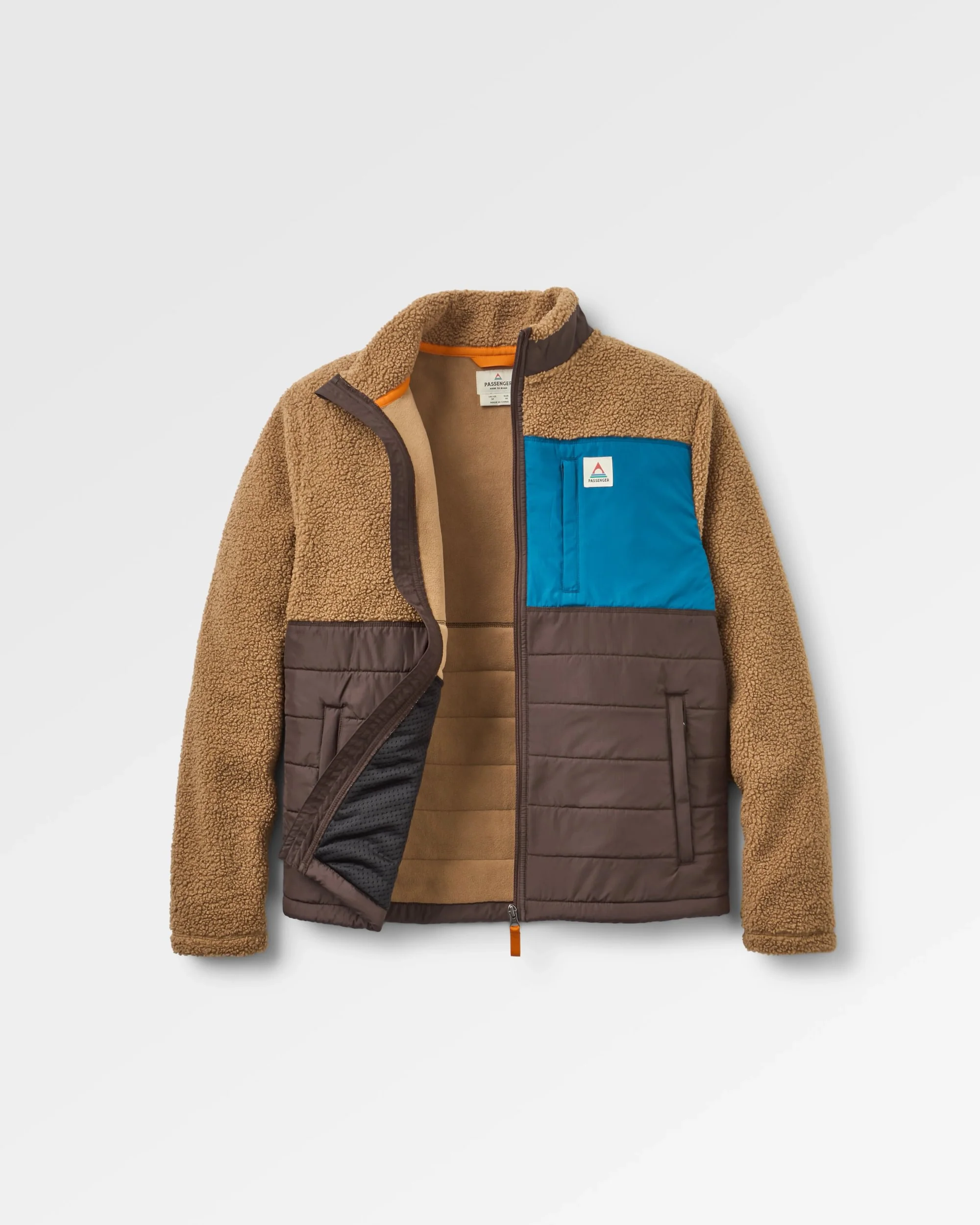 Born Explorer Polar-Lined Sherpa Fleece - Caramel/Espresso