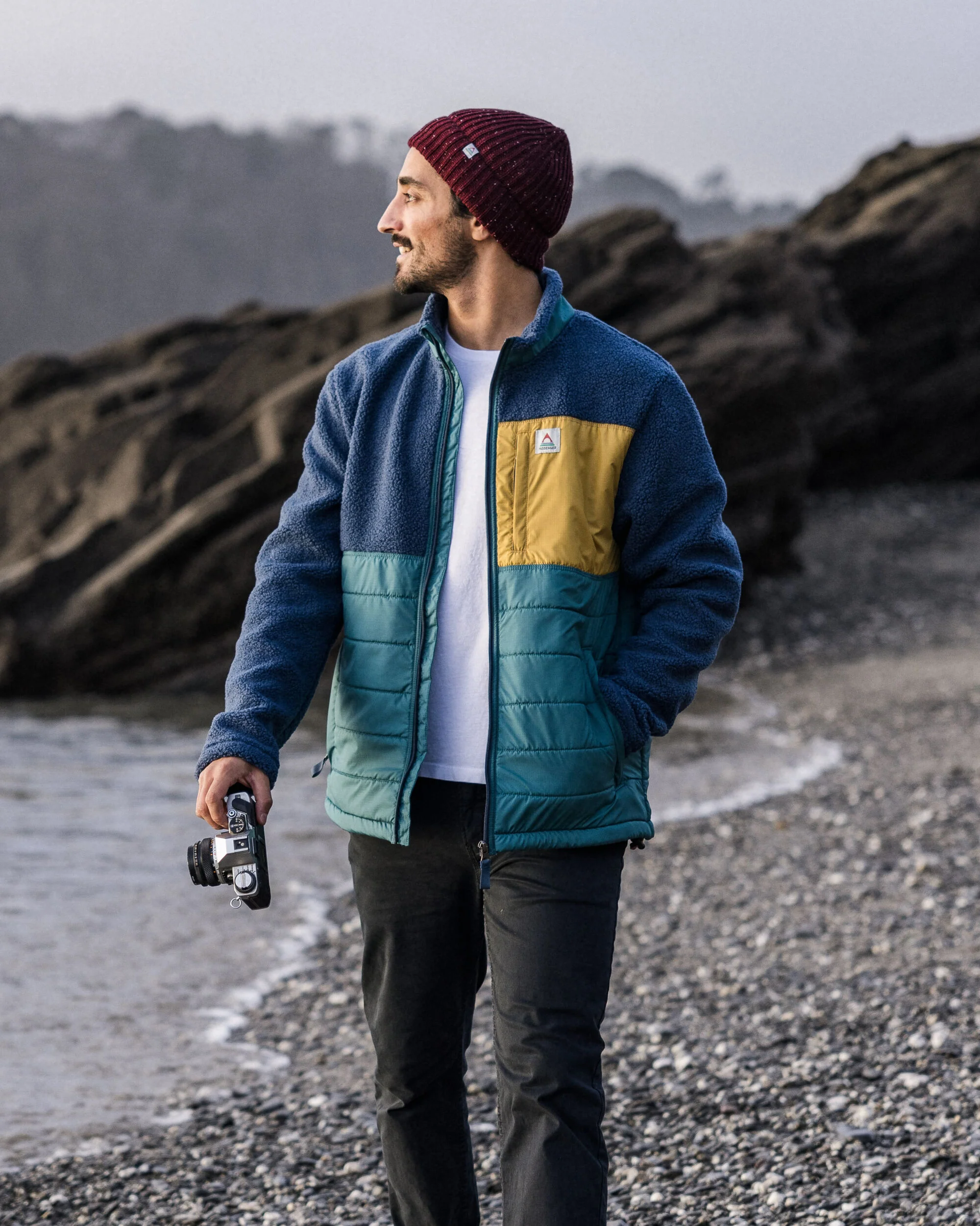 Born Explorer Polar-Lined Sherpa Fleece - Dark Denim