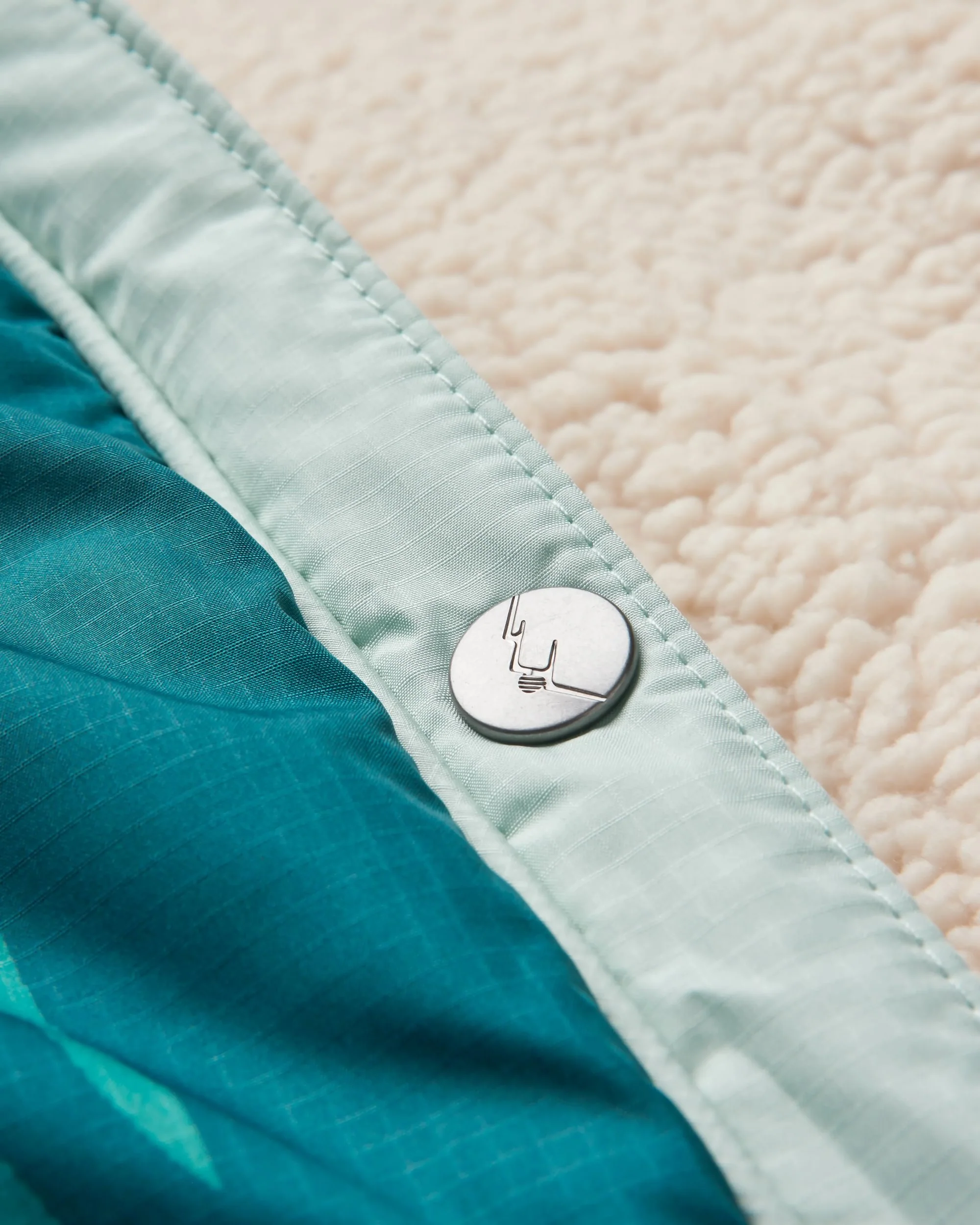 Cabin Sherpa Blanket - Abstract Mountain Green - Image 9