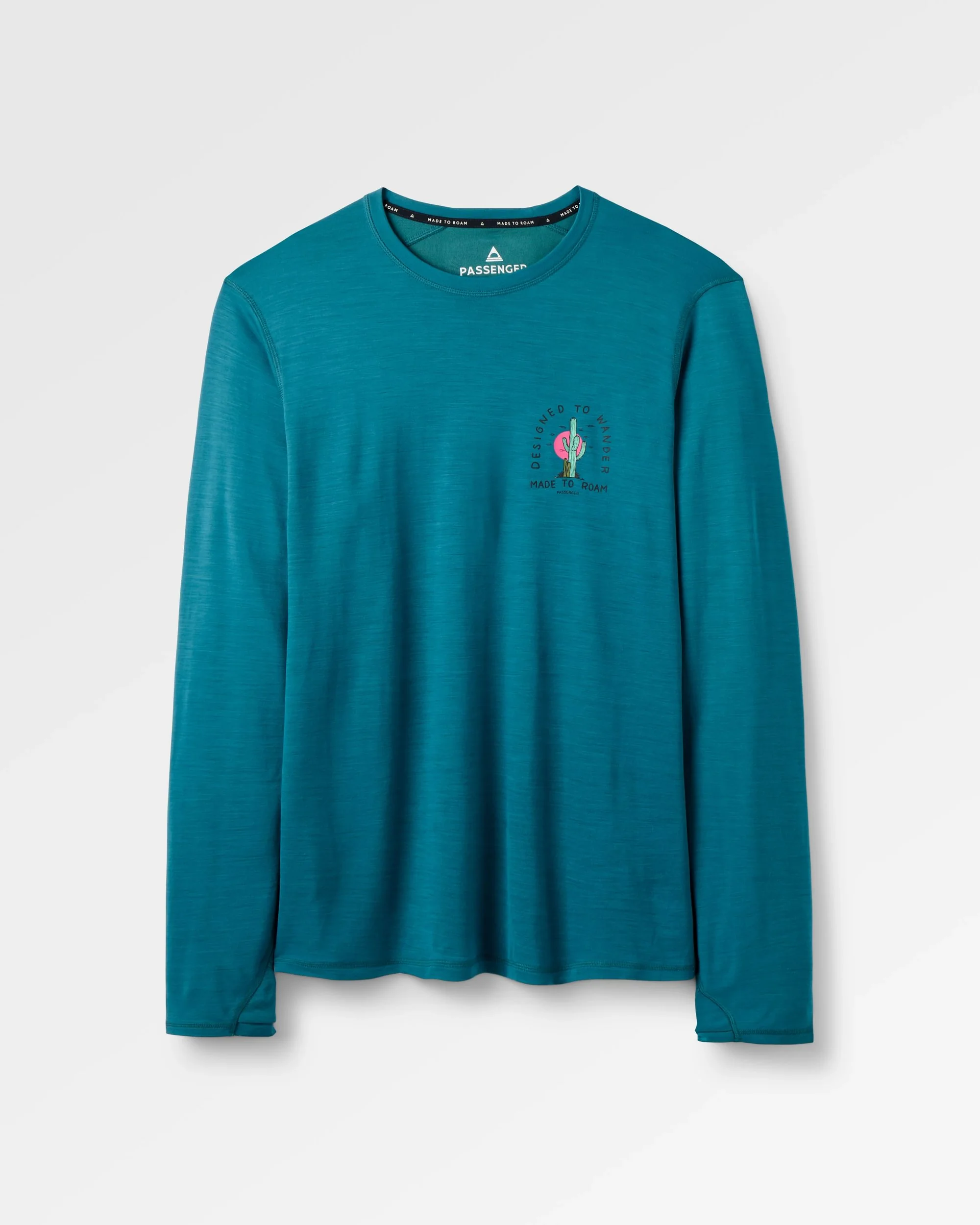 Camp Lost Lightweight Merino Blend LS T-Shirt - Mediterranean