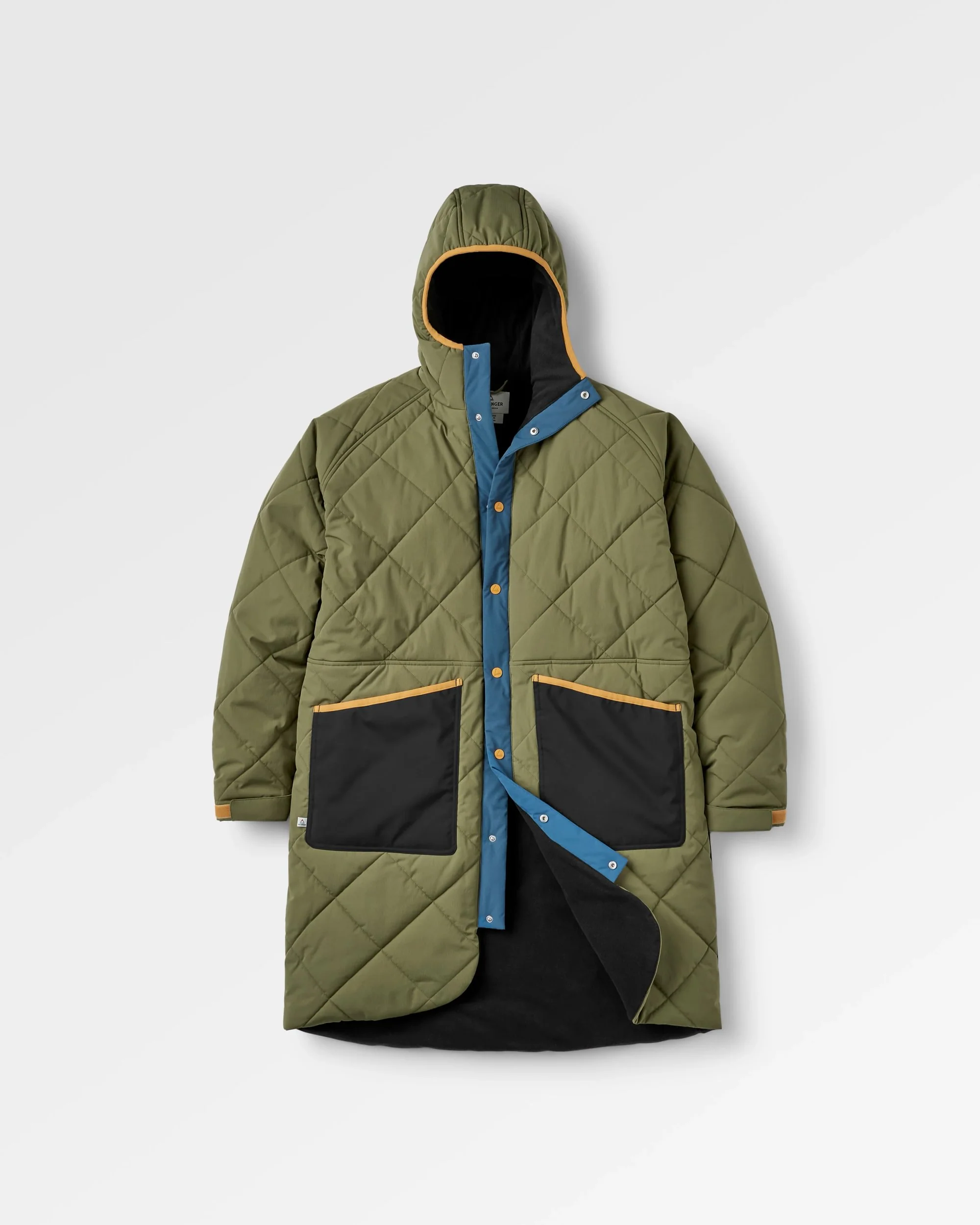 Campscape Fleece Lined Parka - Black/Khaki - Image 2