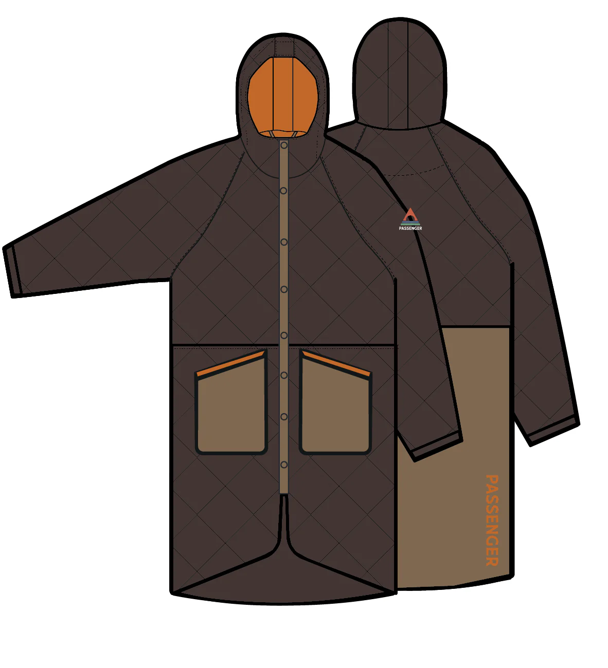 Campscape Fleece Lined Parka - Espresso - Image 8