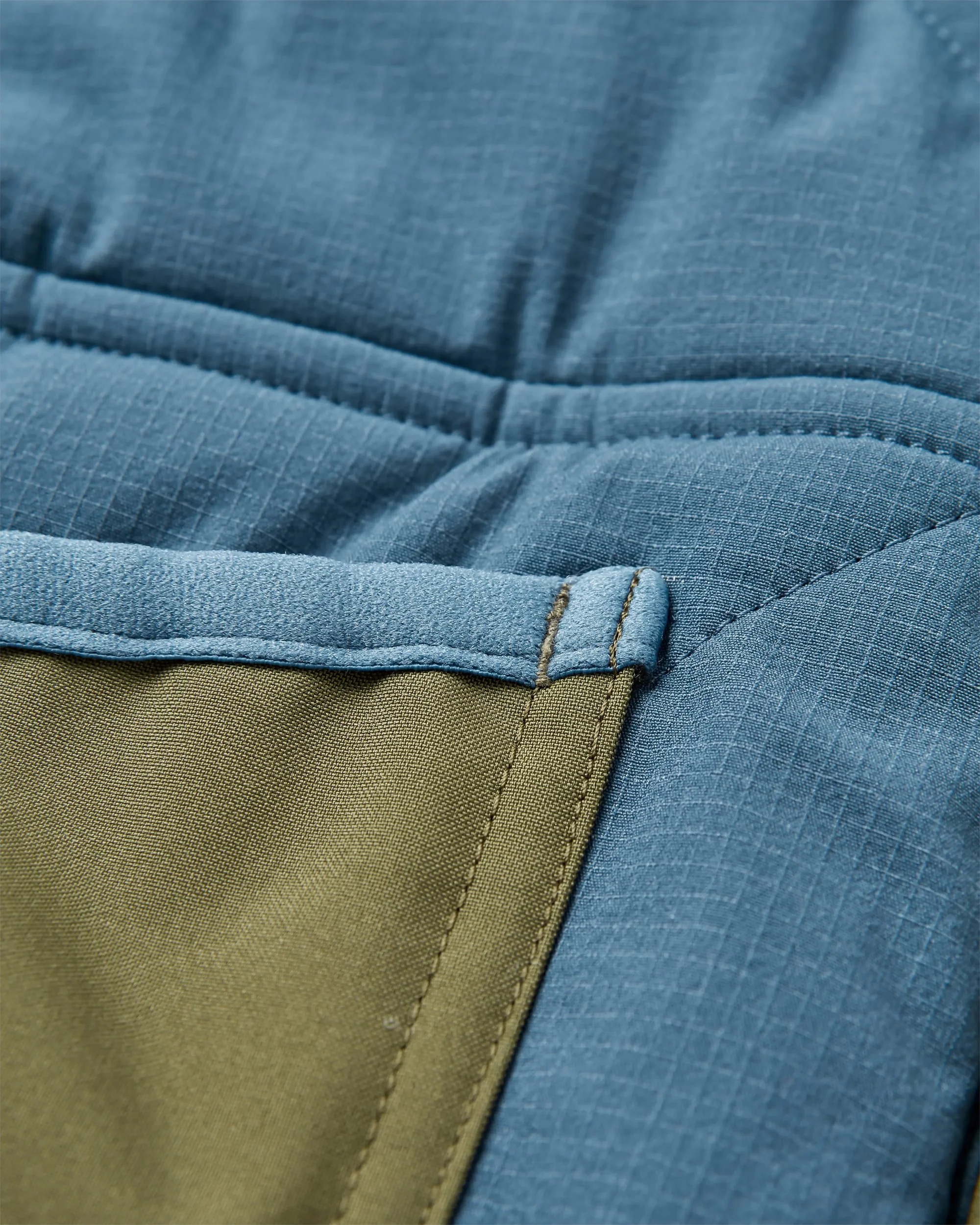 Campscape Fleece Lined Parka - Khaki/Dark Denim - Image 12