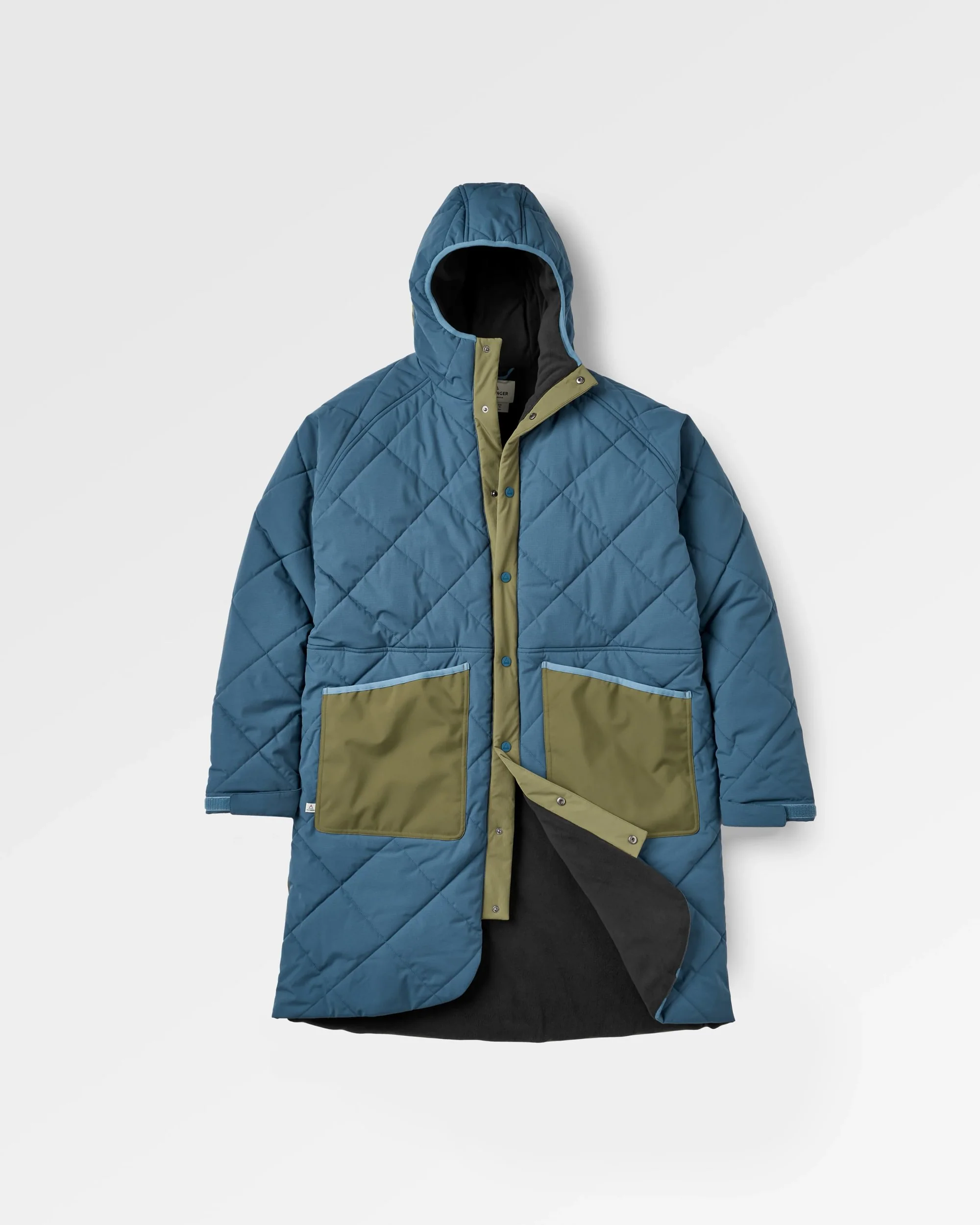Campscape Fleece Lined Parka - Khaki/Dark Denim - Image 3