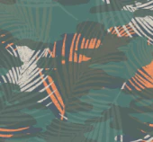 Chakra Tie Back Active T-Shirt - Palm Camo Deep Sea - Image 12