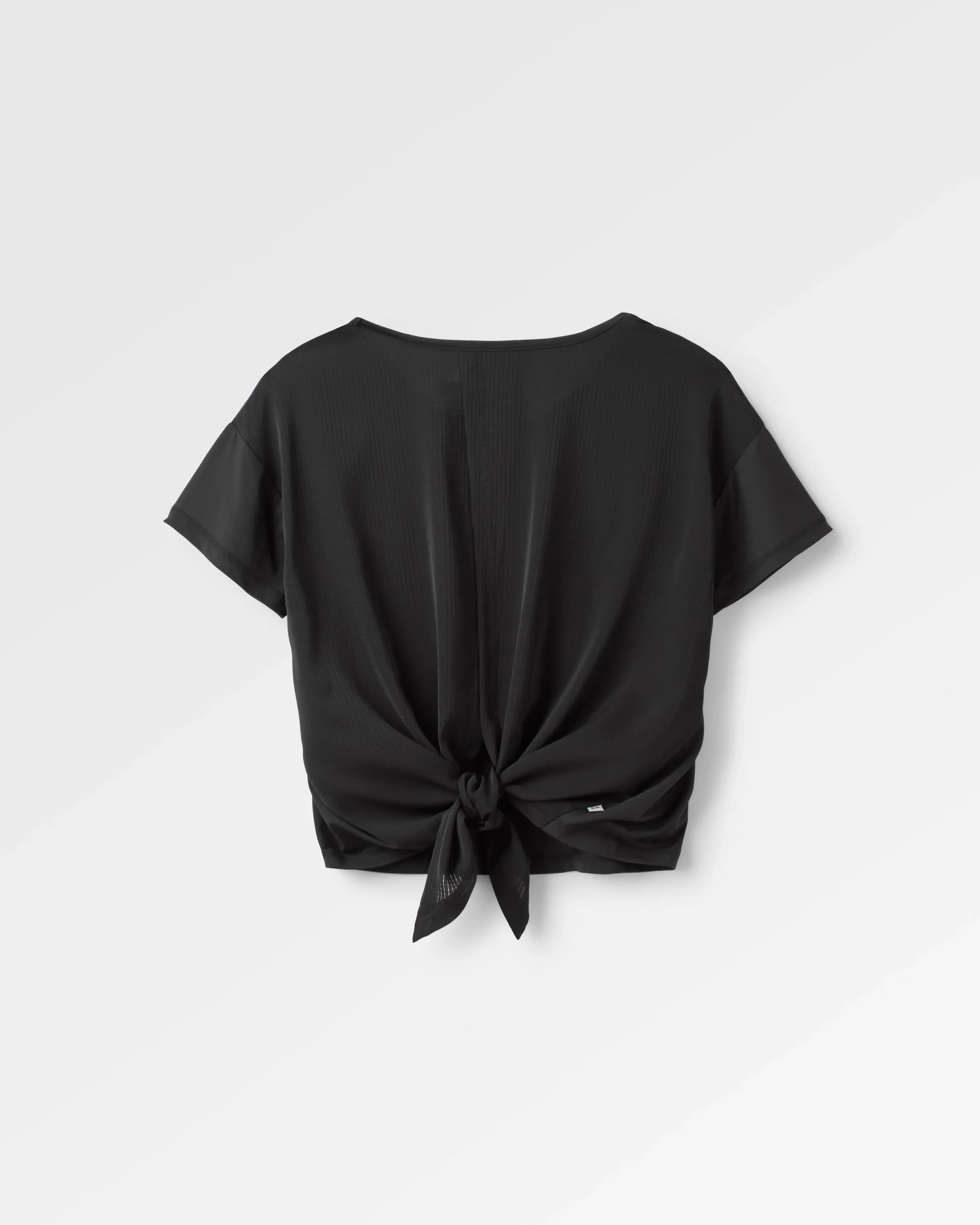 Chakra Tie Back Active T-Shirt - Black - Image 2