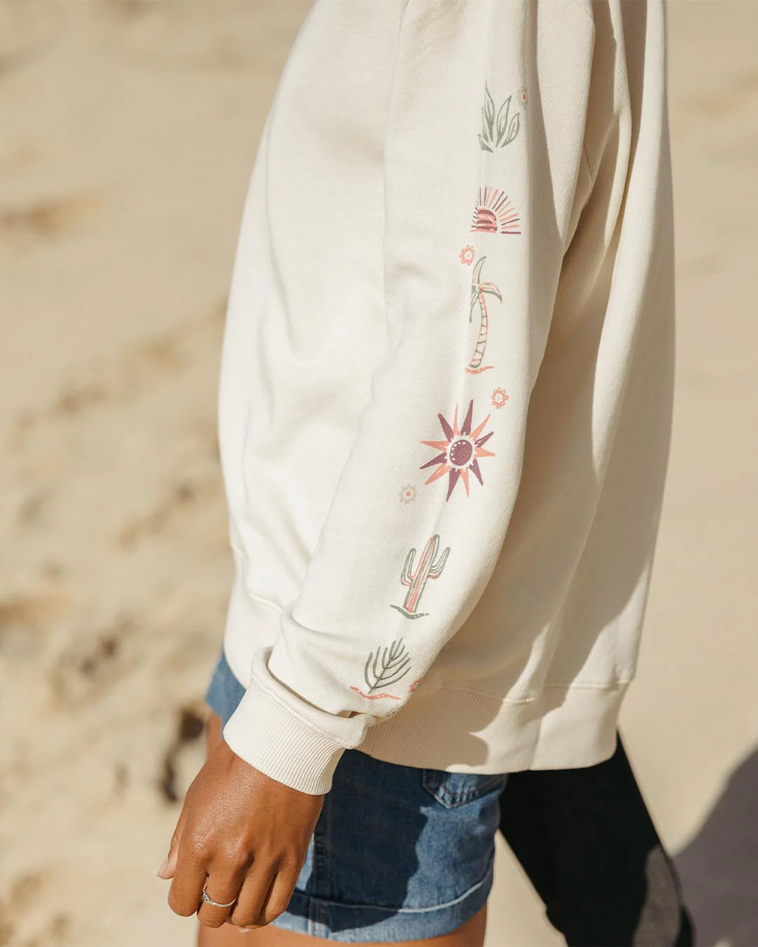 Chica Oversized Sweatshirt - Birch - Image 4