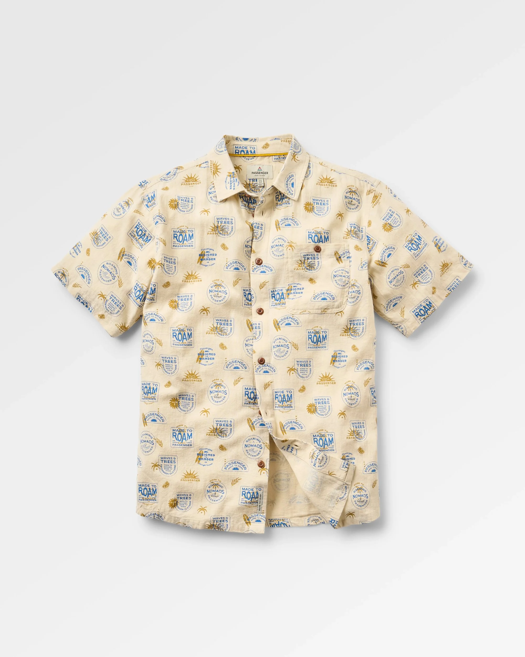Chill Textured Short Sleeve Shirt - Badge Birch