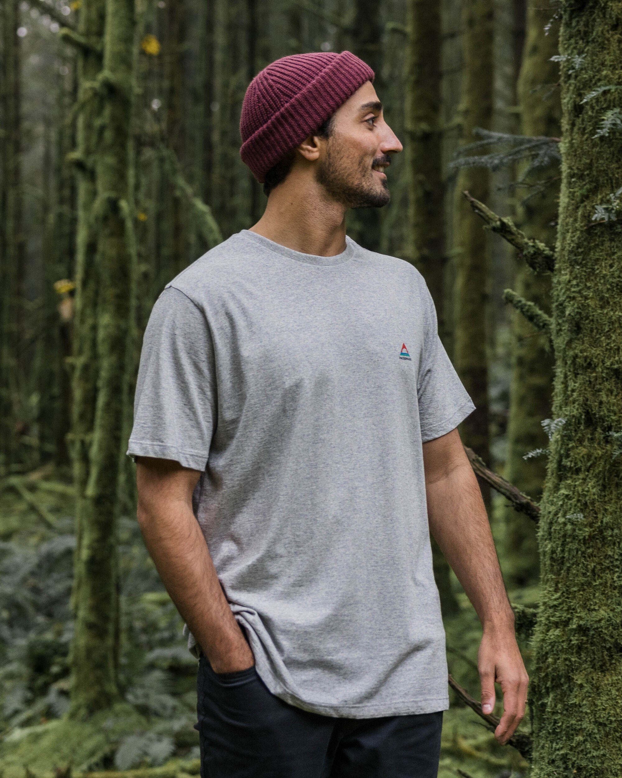 Classic Logo T-Shirt - Mid Grey Marl - Image 4
