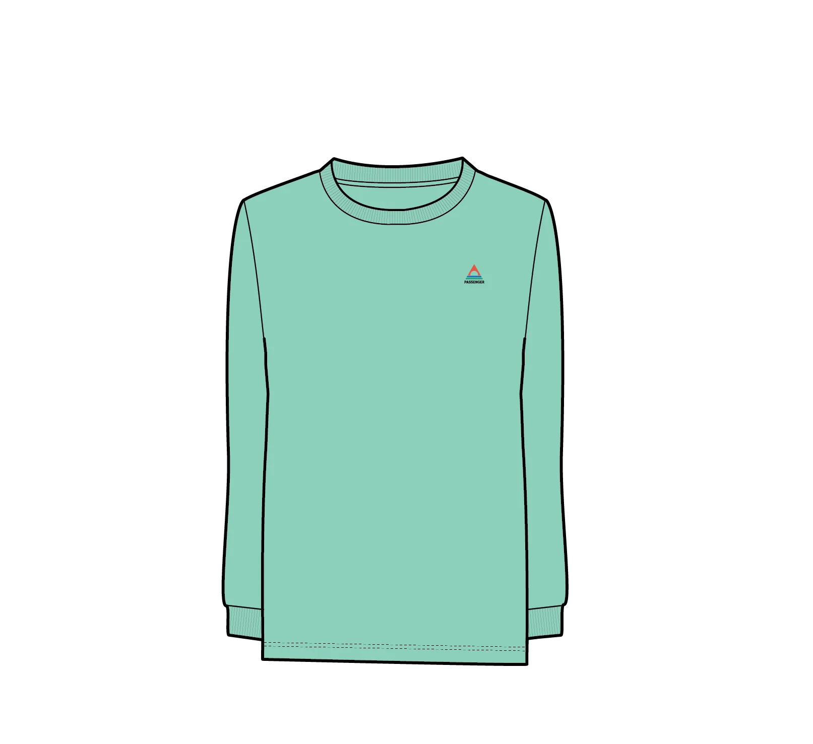 Classic LS T-Shirt - Aquamarine - Image 6