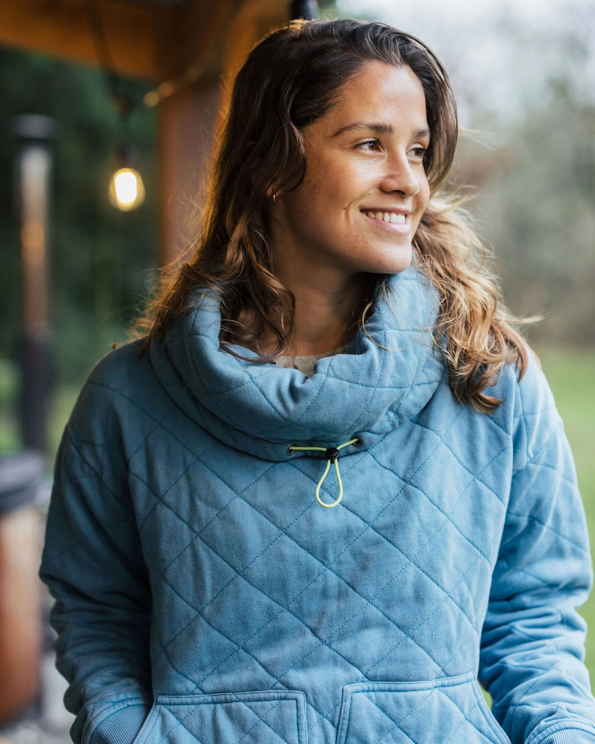 Clementine Quilted High Neck - Bluejay - Image 5