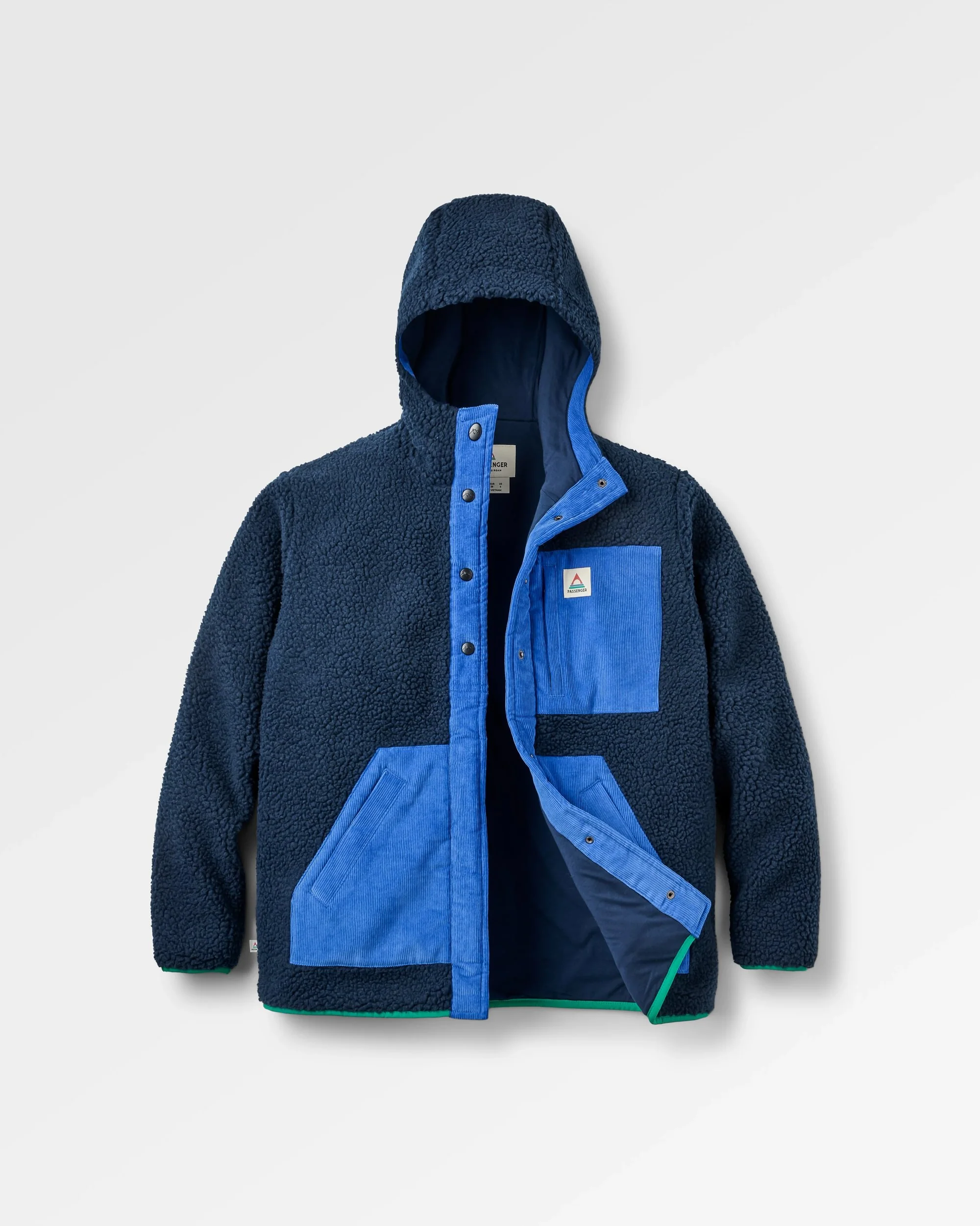 Clover Sherpa Hooded Fleece - Rich Navy