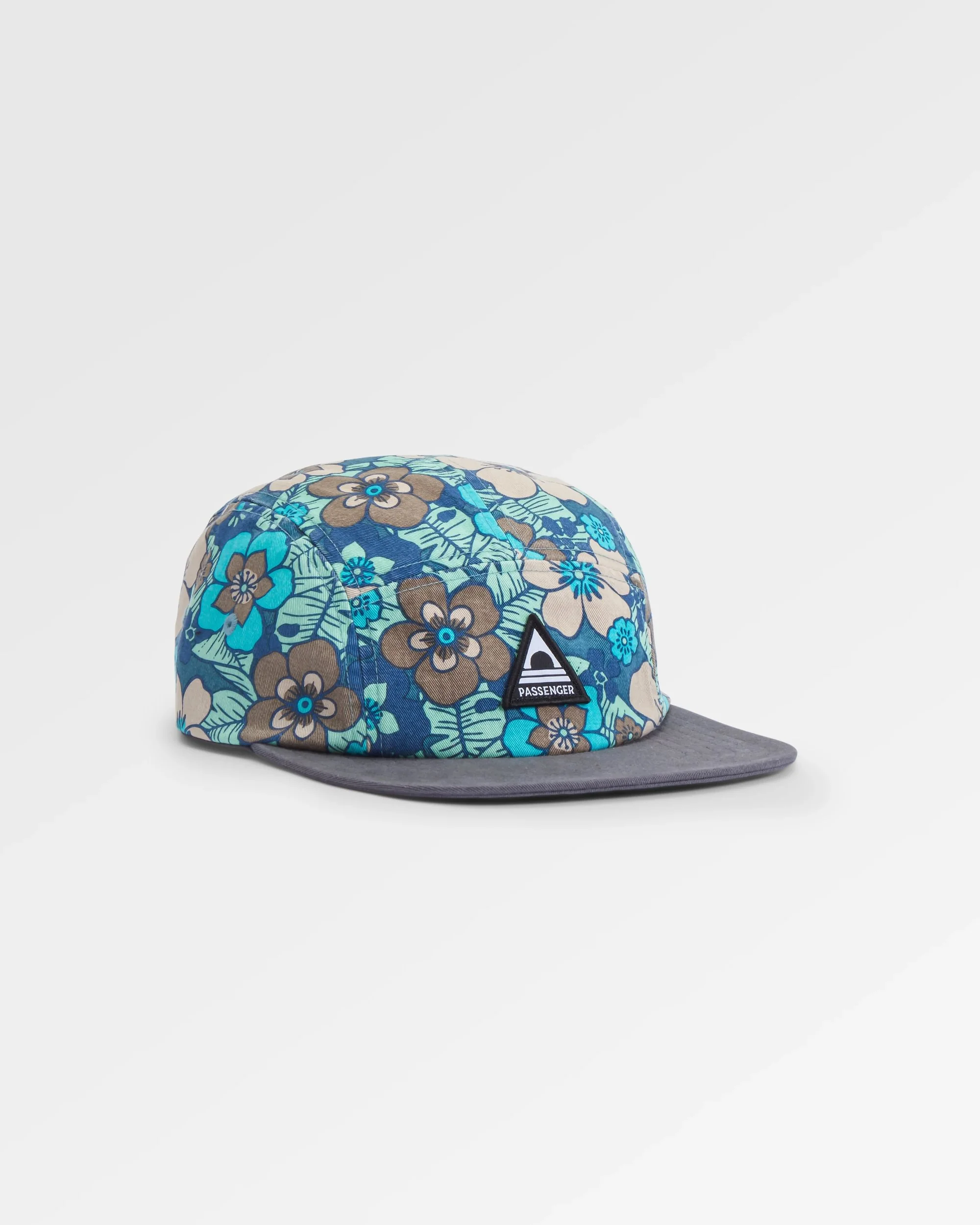 Coast 5 Panel Cap - Vintage Floral Aqua