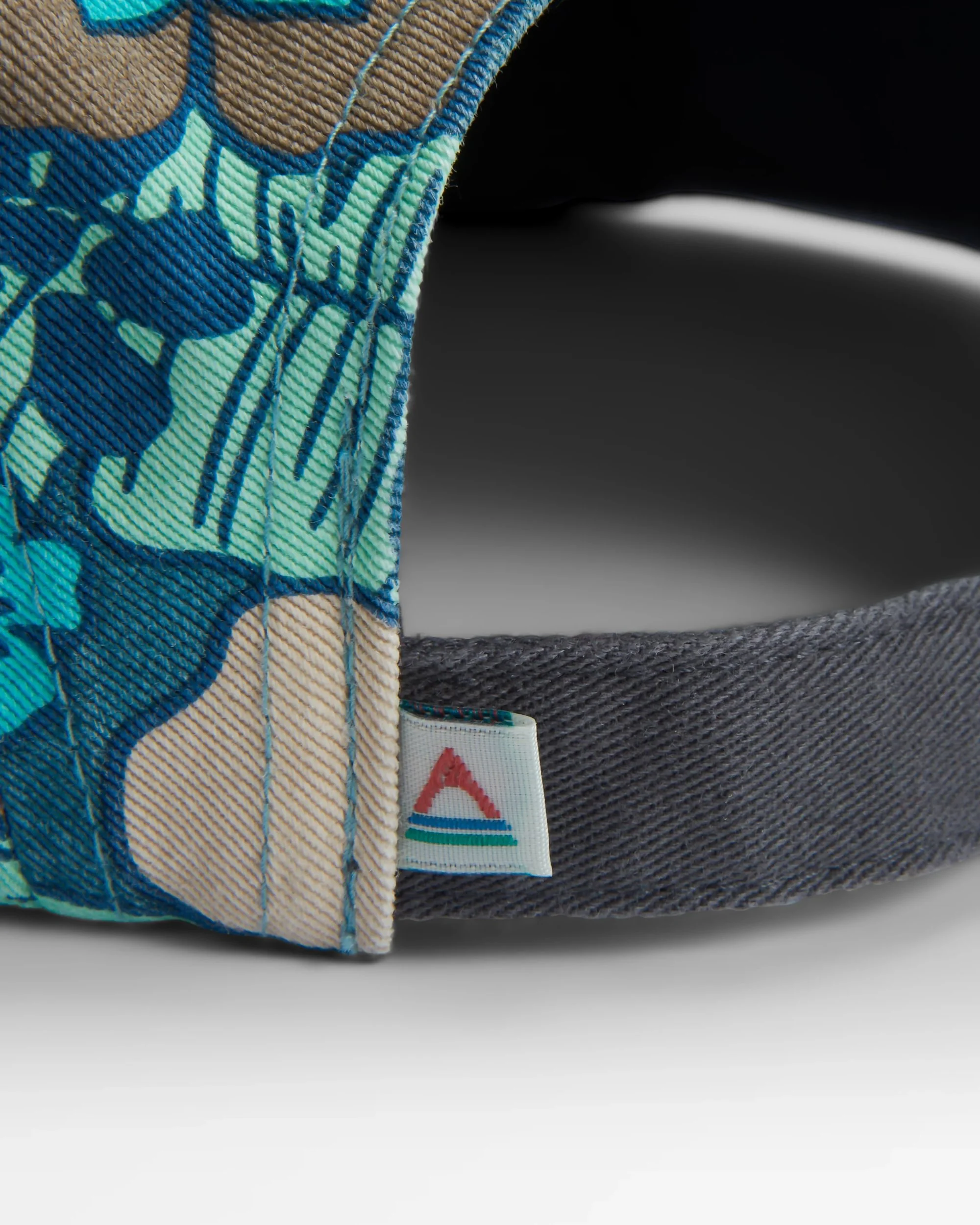 Coast 5 Panel Cap - Vintage Floral Aqua - Image 4
