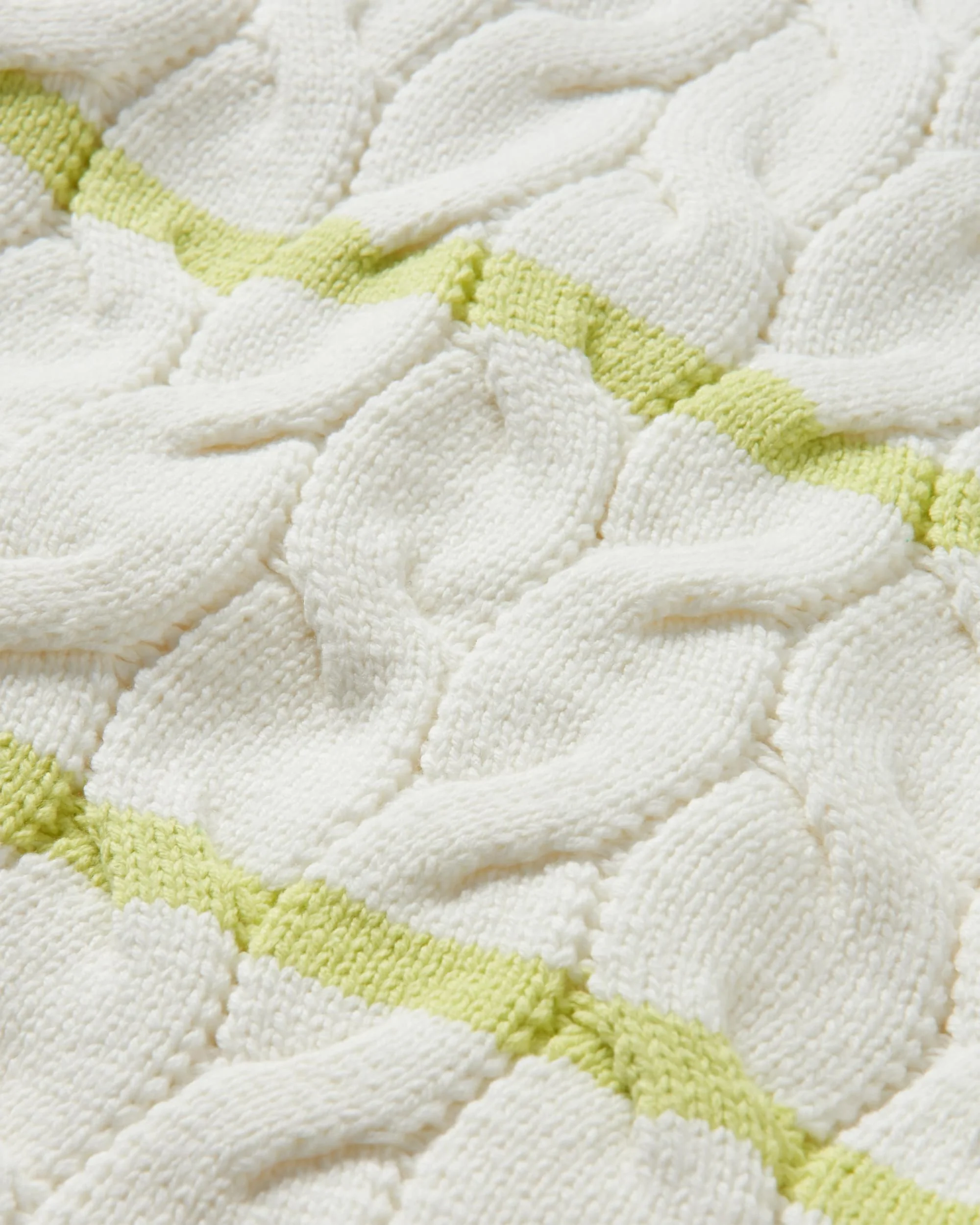 Comfort Stripe Organic Knitted Jumper - Lime Stripe - Image 2