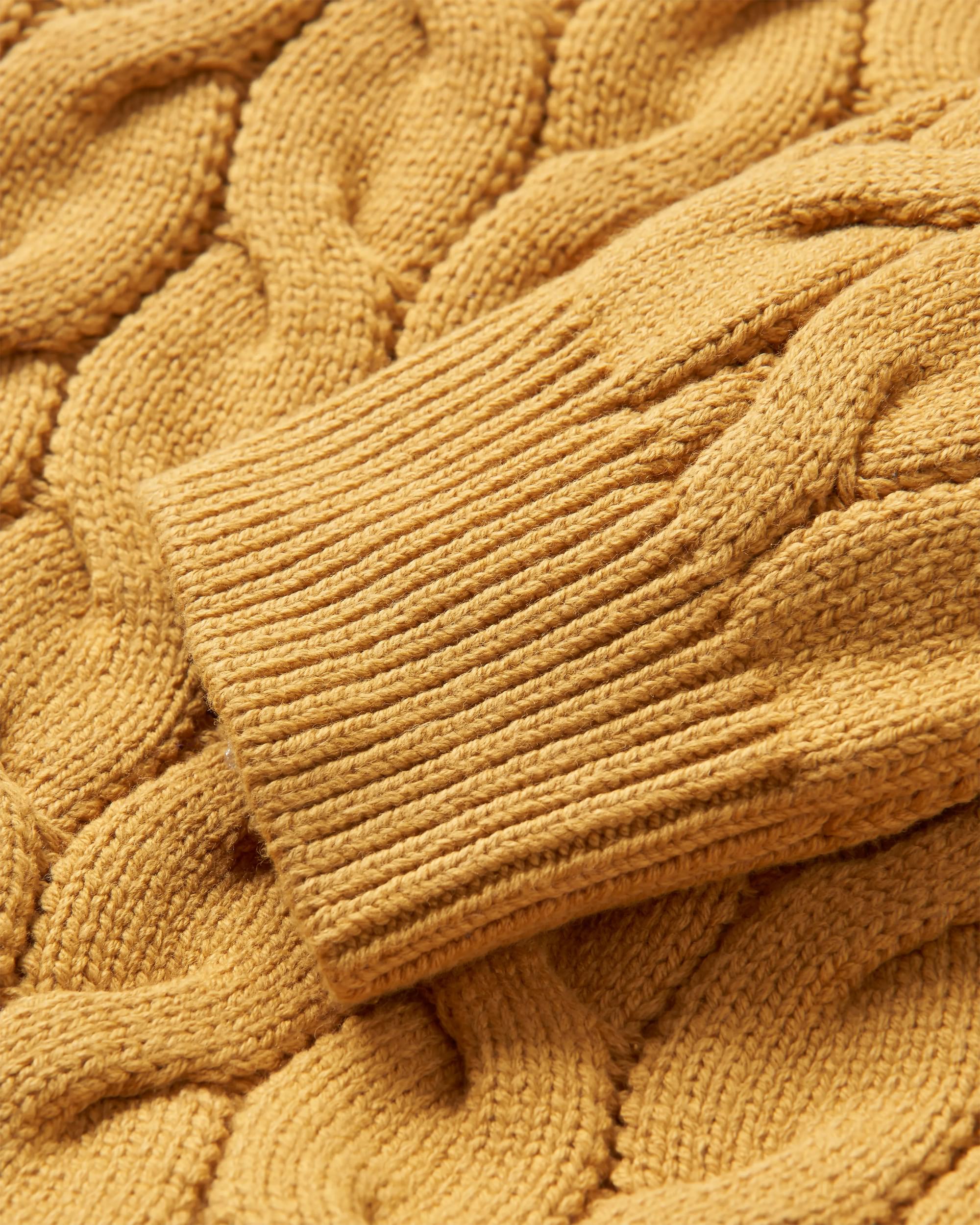 Comfort Organic Knitted Jumper - Mustard Gold - Image 8