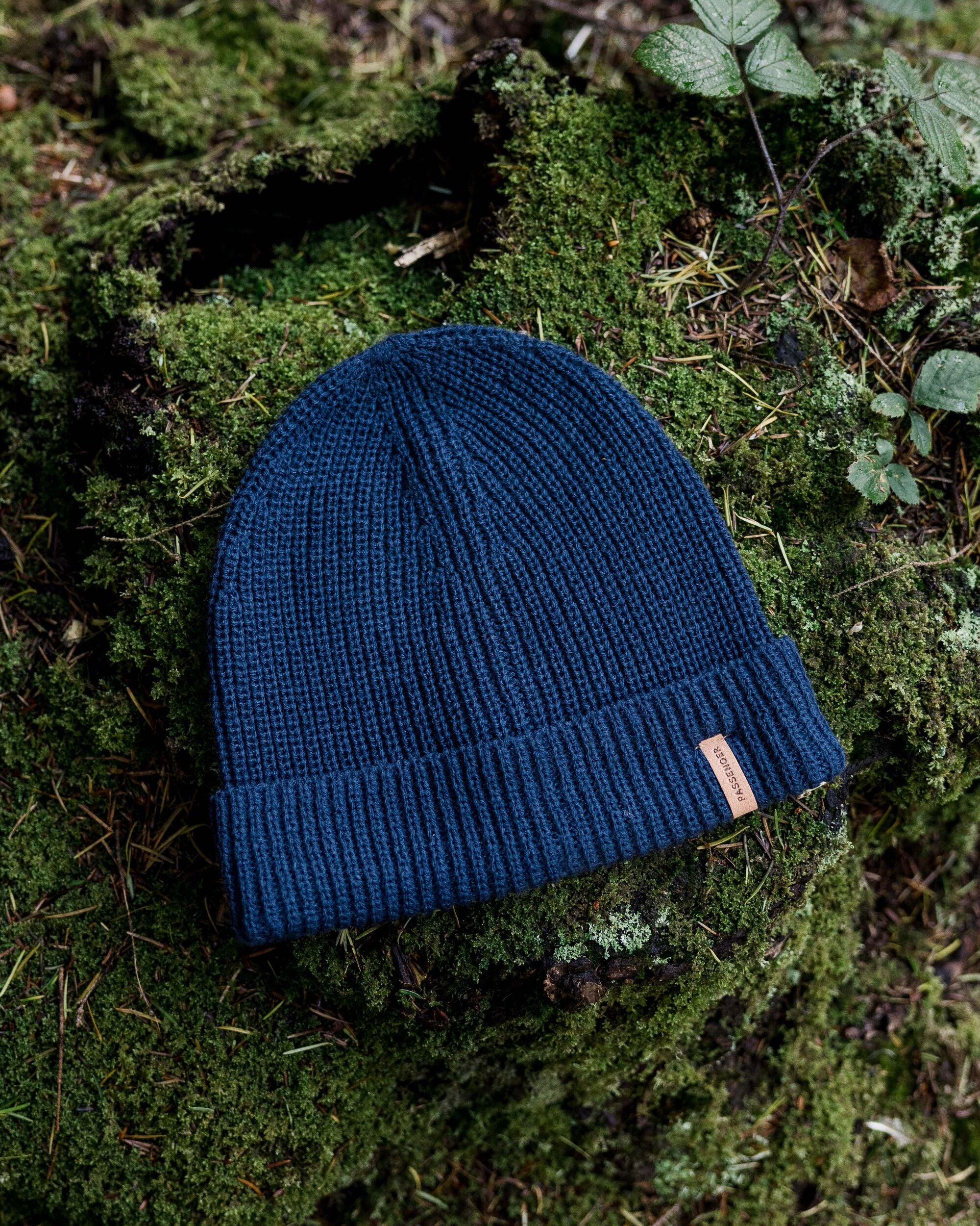 Compass Acrylic Beanie - Rich Navy