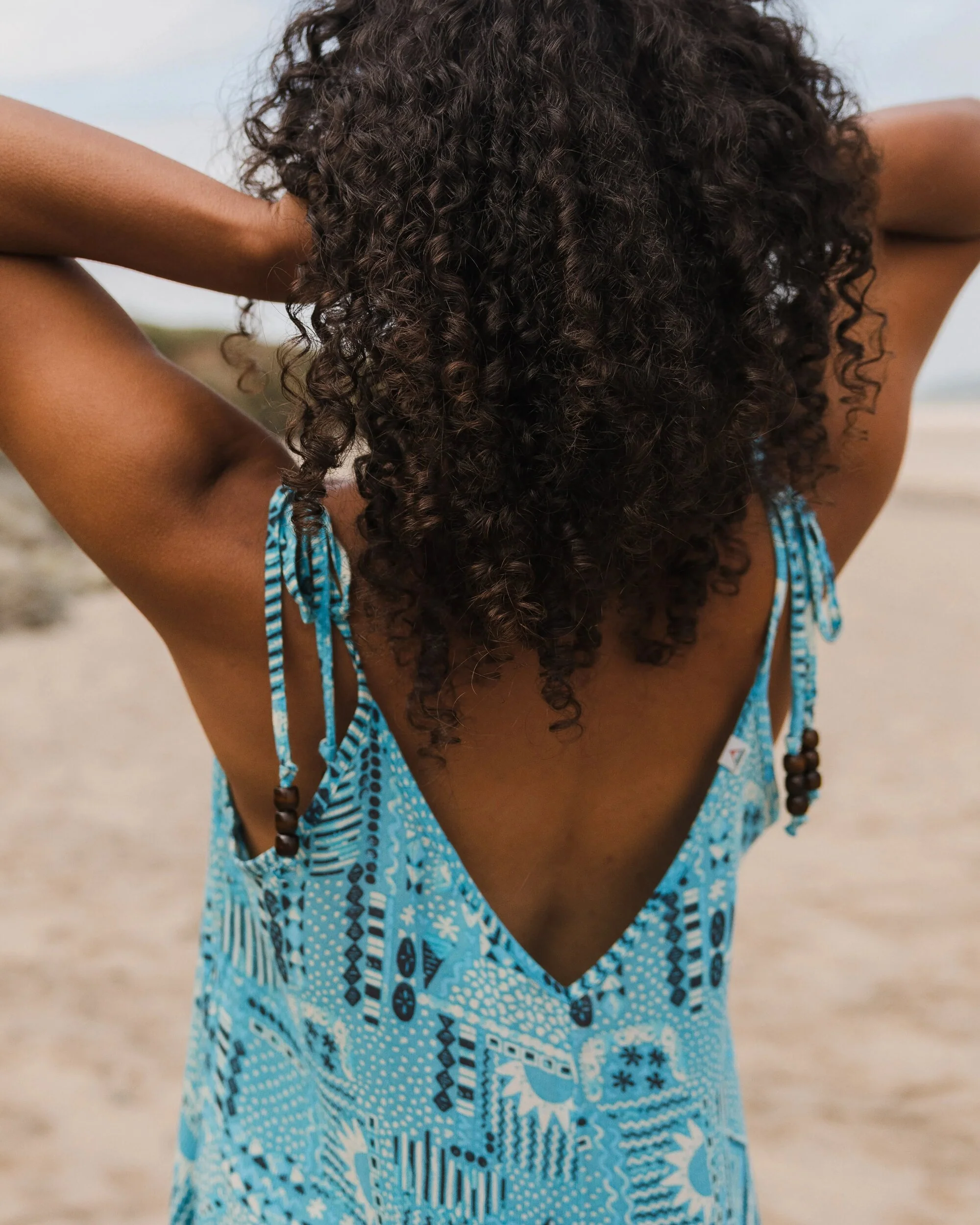 Copetín Jumpsuit - Vintage Patchwork Blue Pool - Image 5