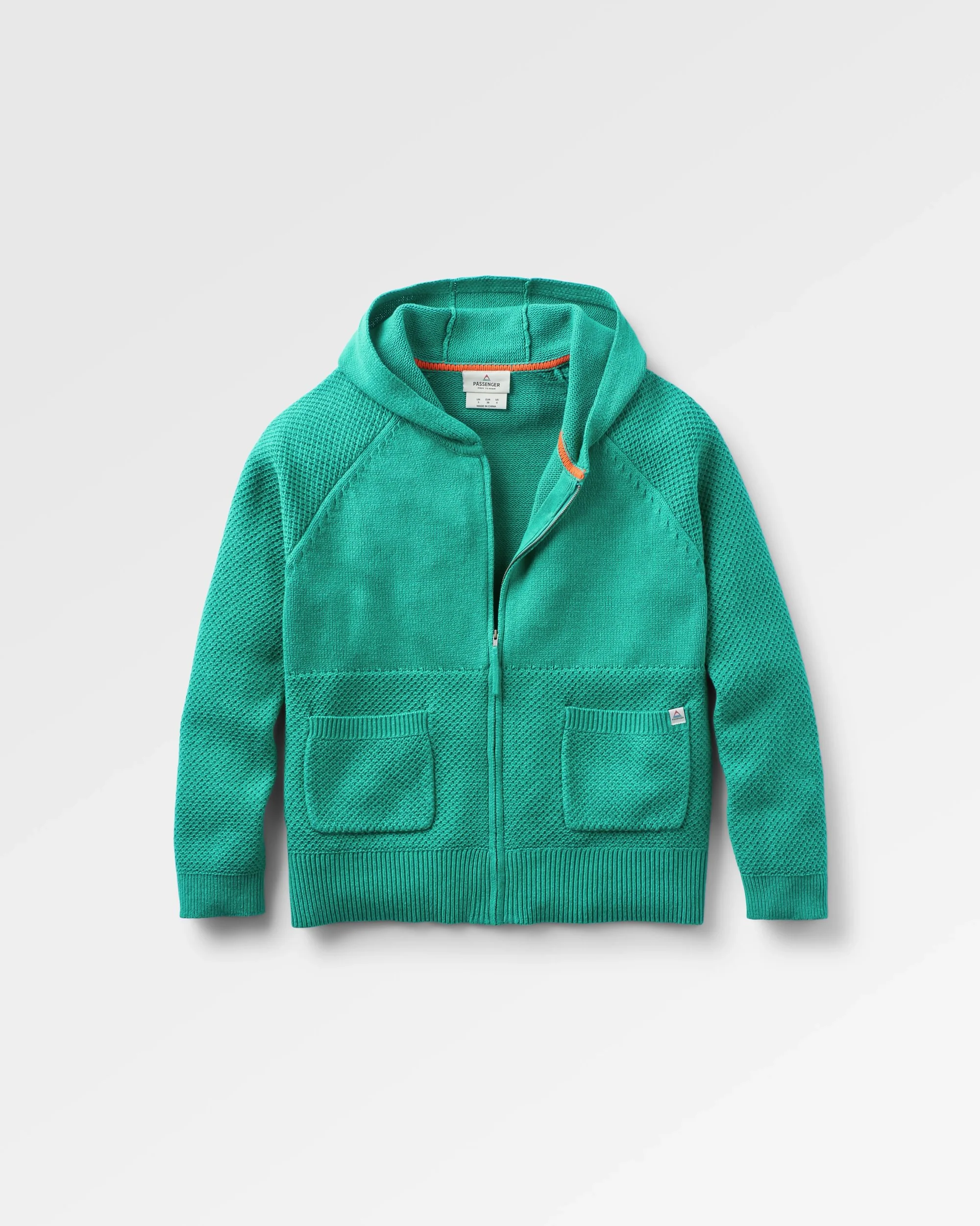 Cove Full Zip Knitted Hoodie - Greenlake - Image 2